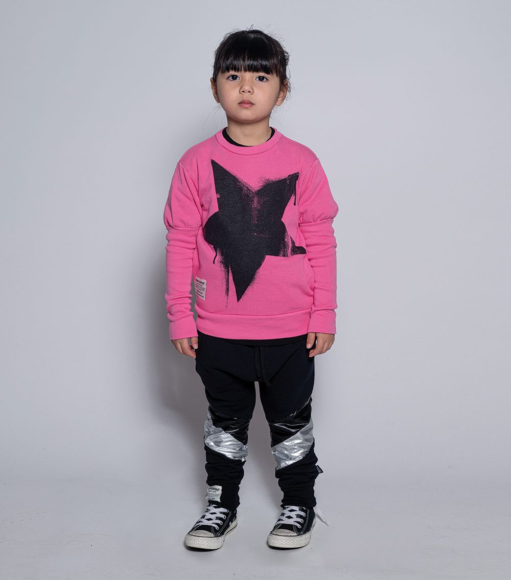 Boys & Girls Black Baggy Trousers