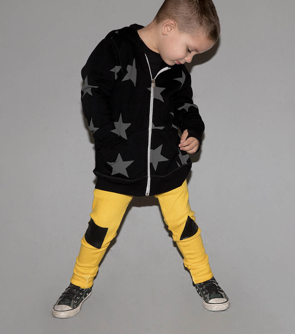 Boys & Girls Black Zip-Up Top