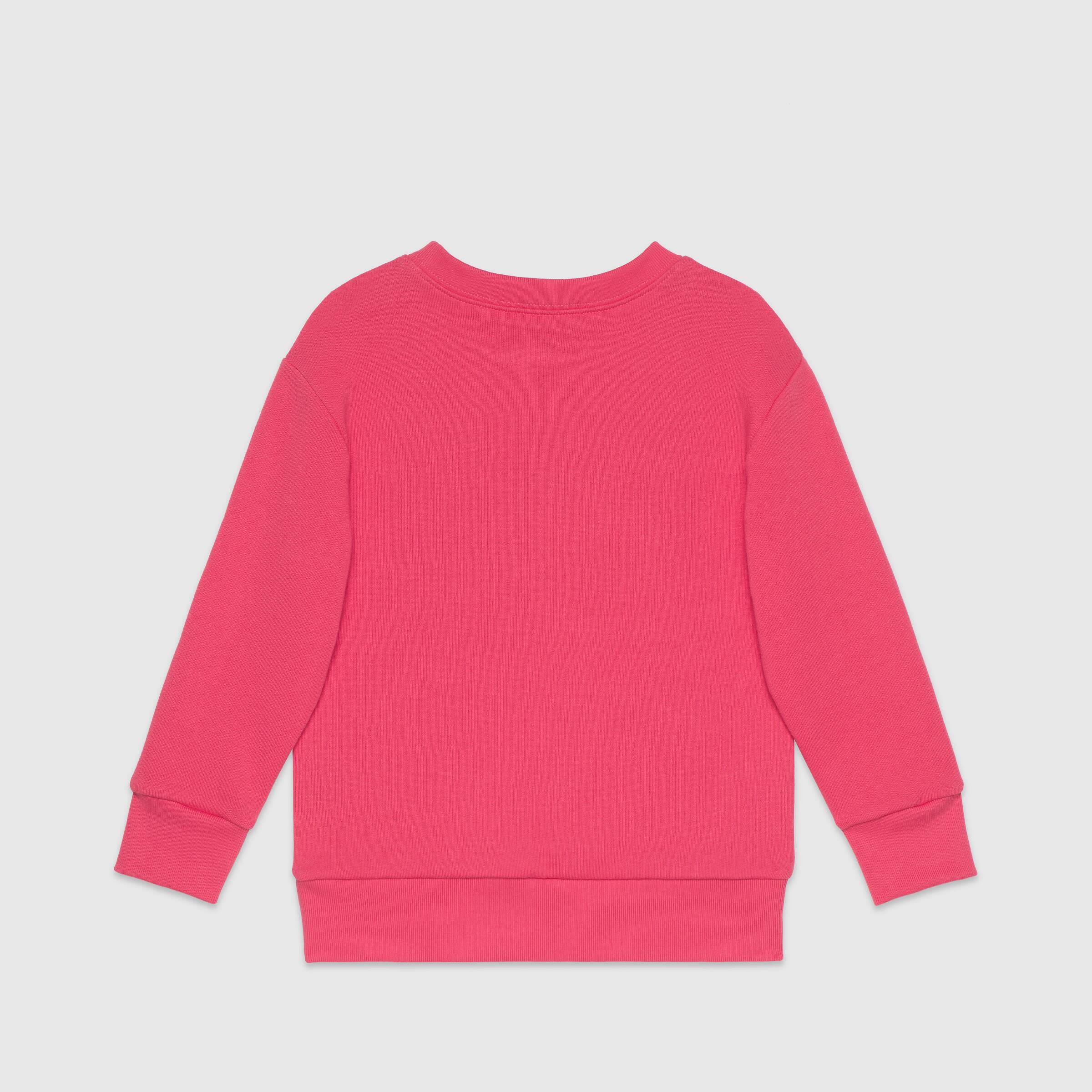 Boys & Girls Pink Logo Cotton Sweatshirt