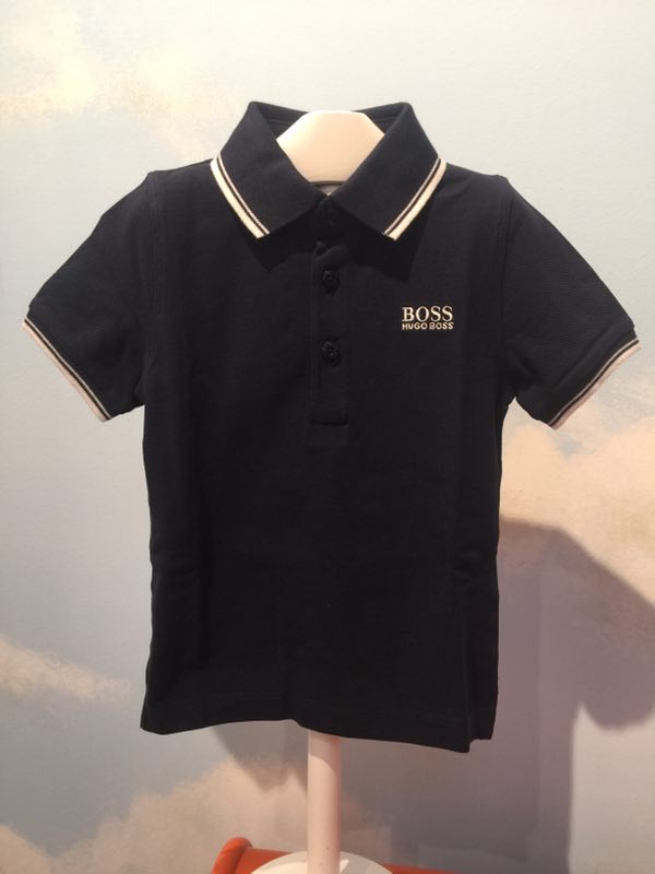 Baby Boys Navy Cotton Polo Shirt