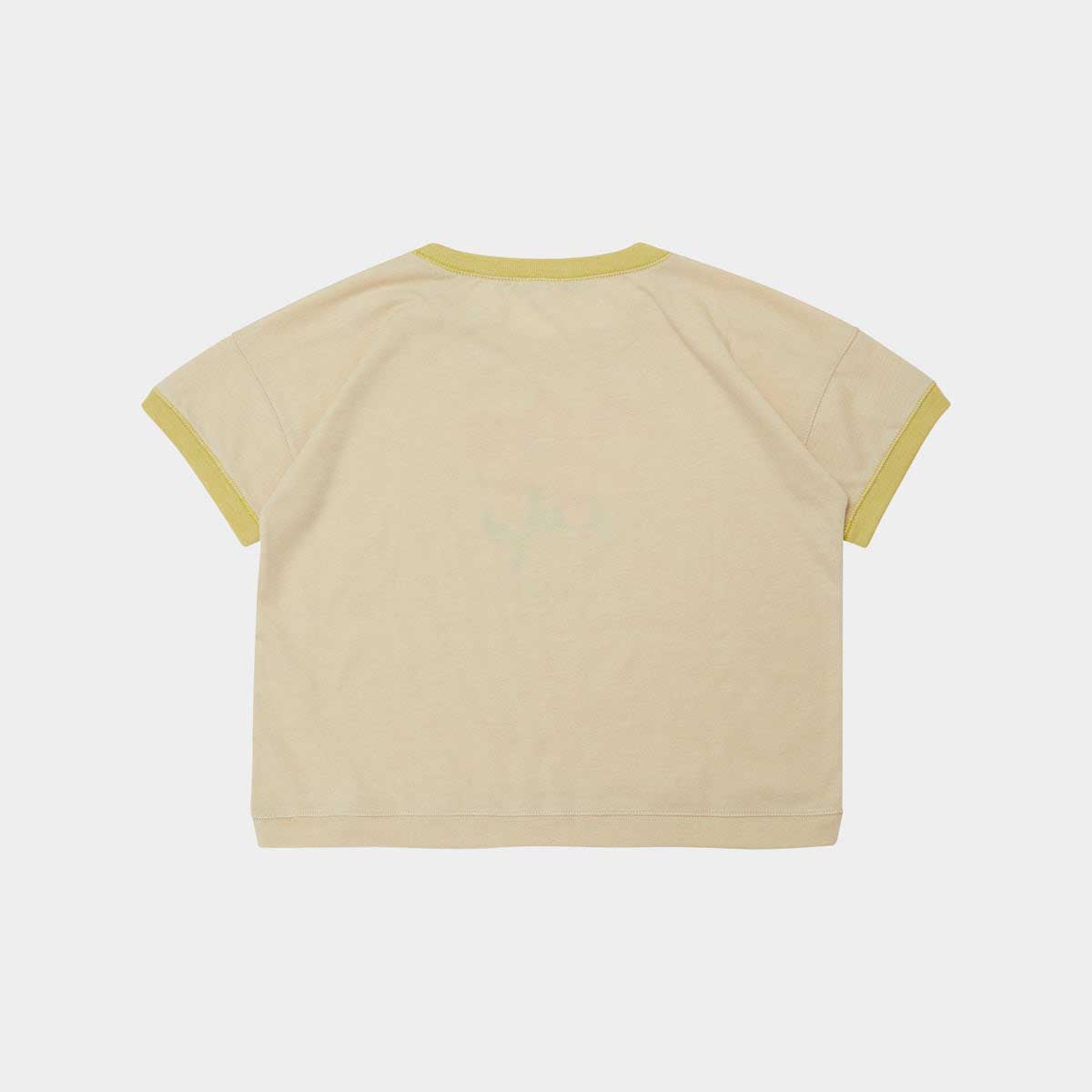 Boys & Girls Beige Cotton T-Shirt