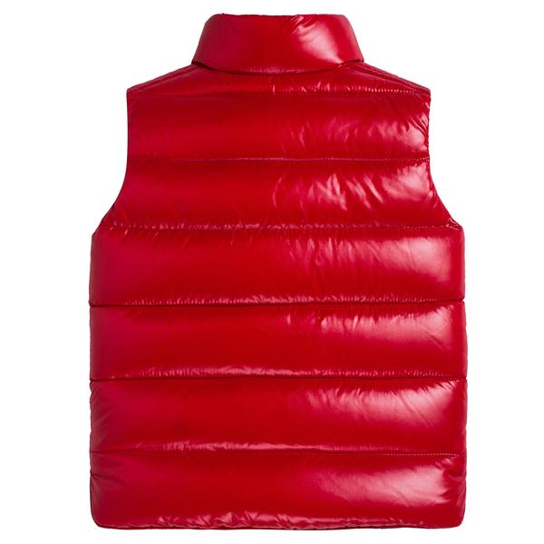 Boys & Girls Red "Tib" Down Padded Gilet