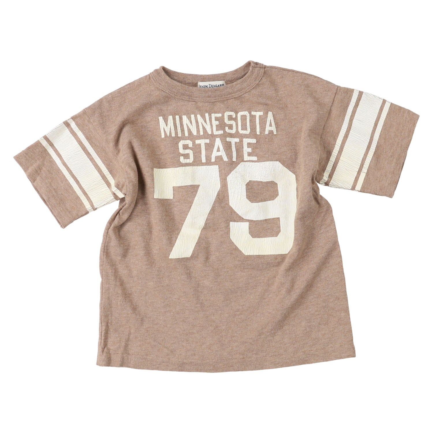 Boys & Girls Beige Cotton T-Shirt