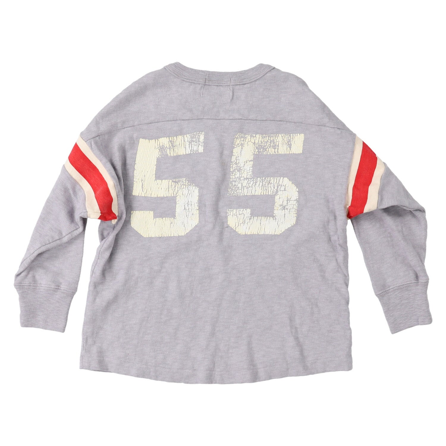 Boys & Girls Grey Cotton Long Sleeves T-Shirt