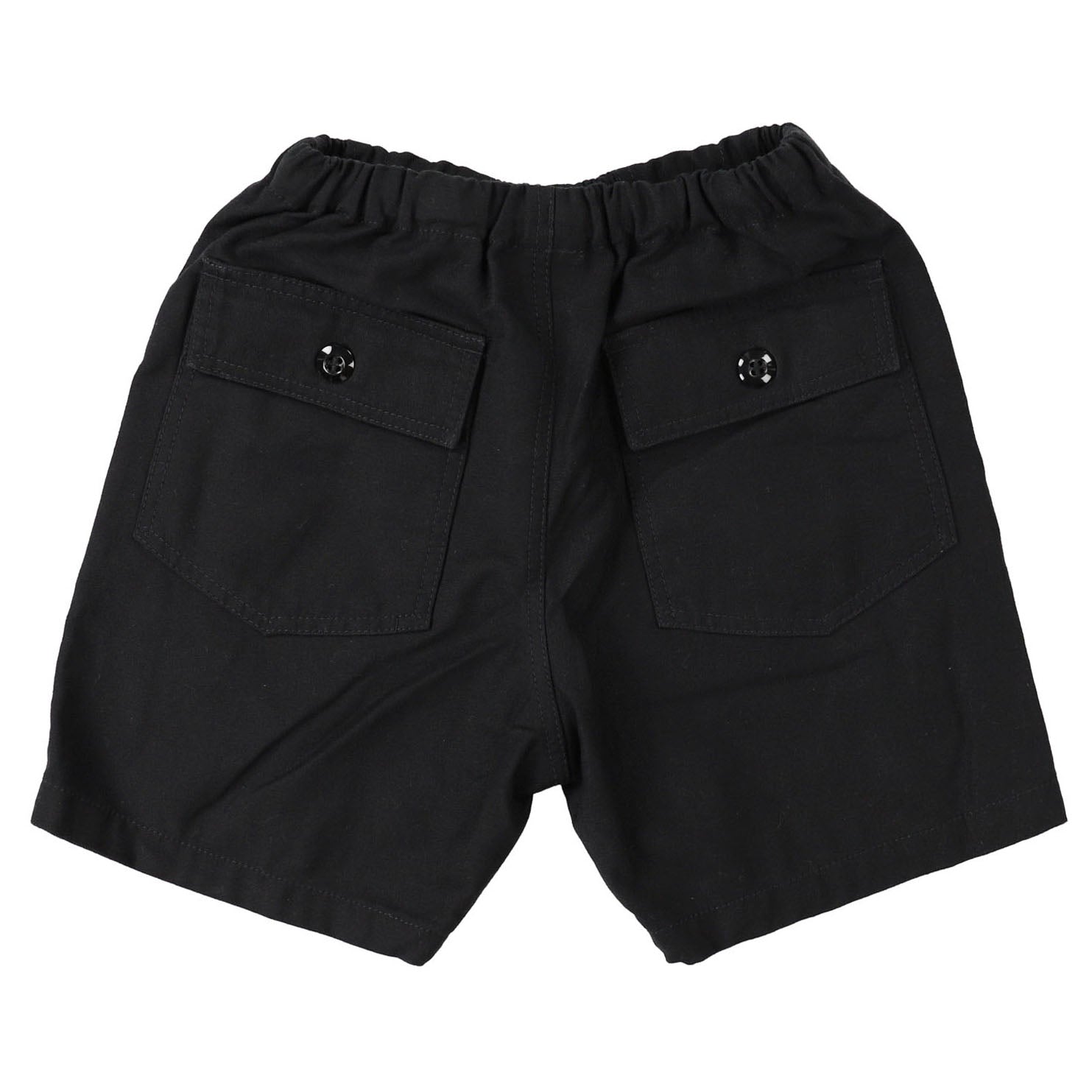 Boys & Girls Black Cotton Shorts