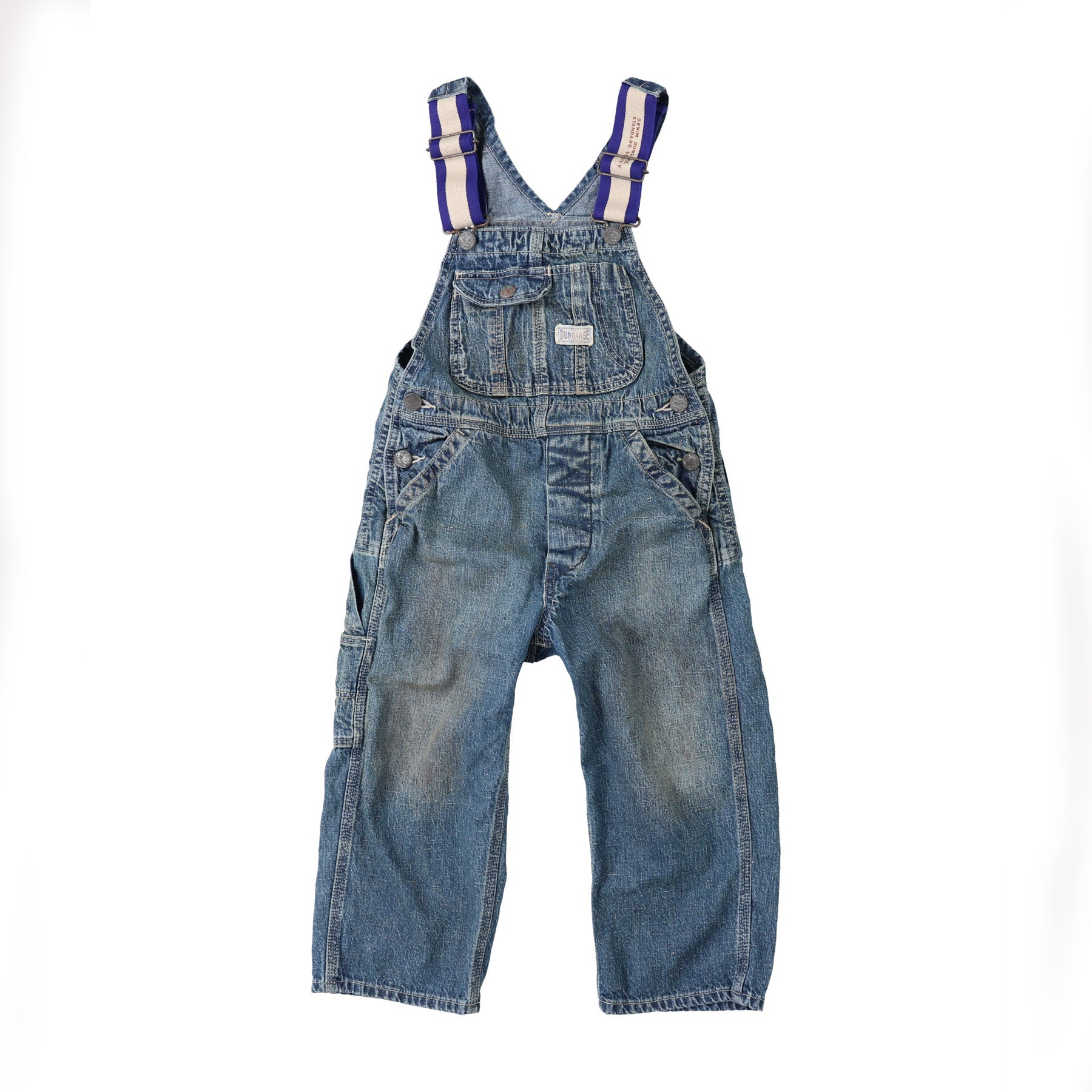 Boys & Girls Blue Denim Overalls