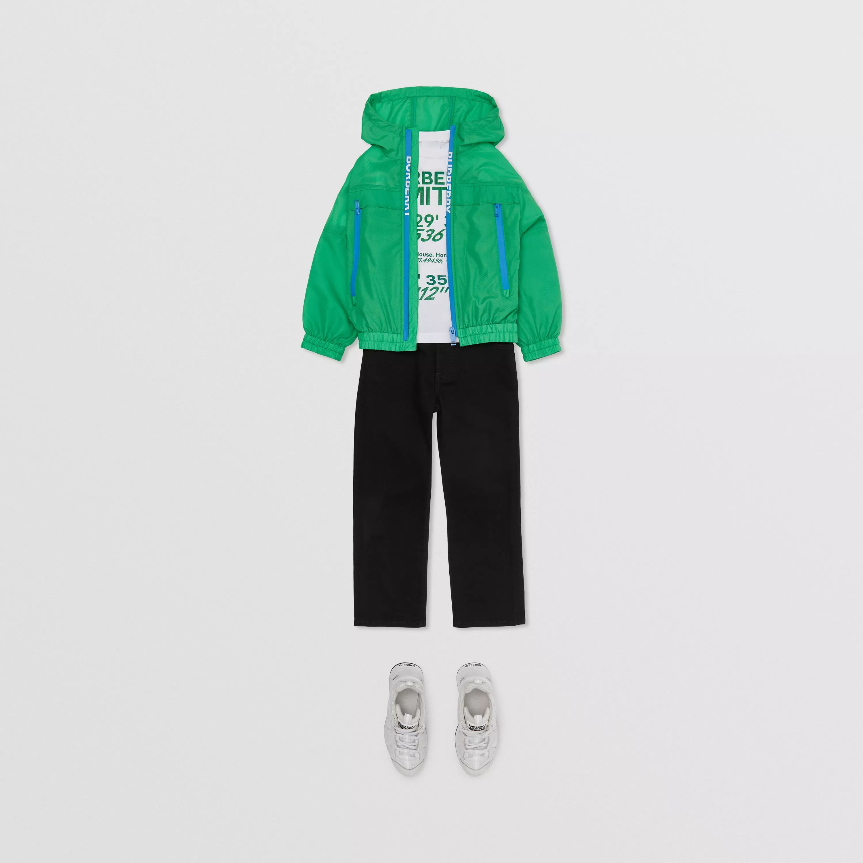 Boys Green Logo Jacket