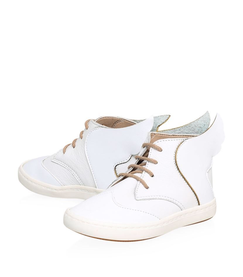 Boys White 'Hermes Wings' High-top Leather Boots - CÉMAROSE | Children's Fashion Store - 2