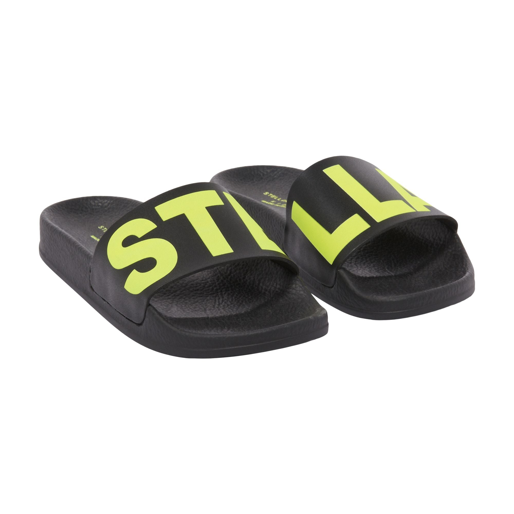 Boys & Girls Black Logo Slippers