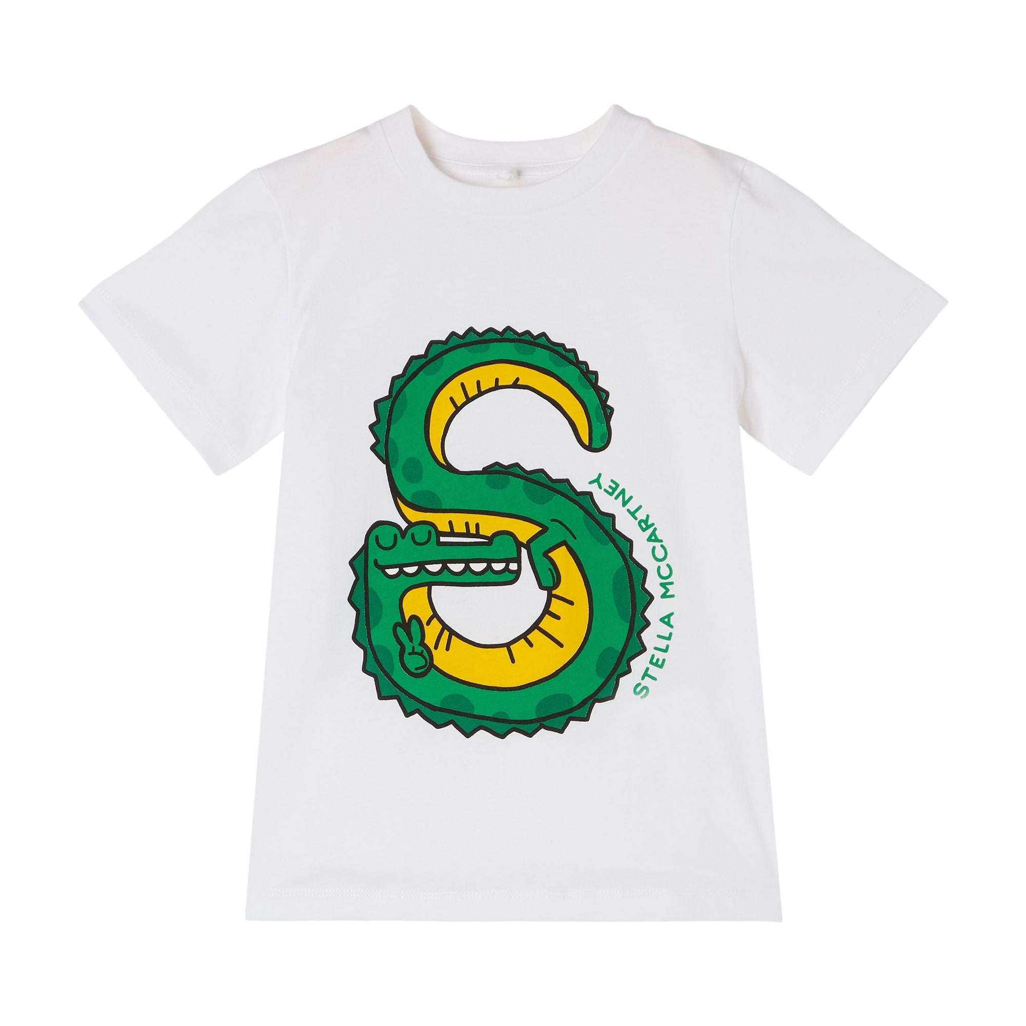 Boys & Girls White Logo Cotton T-Shirt