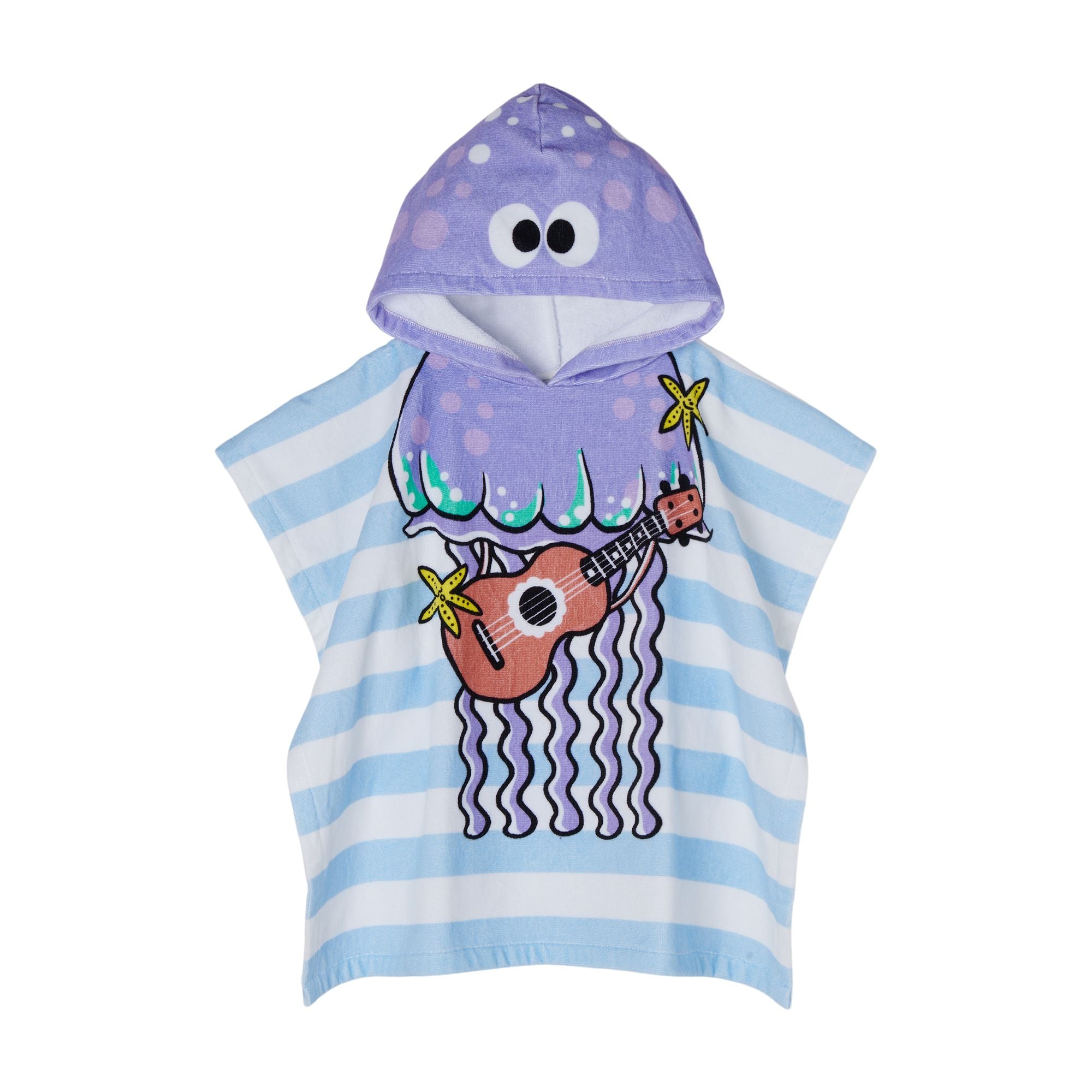 Boys & Girls Blue Stripe Octopus Cotton Towel