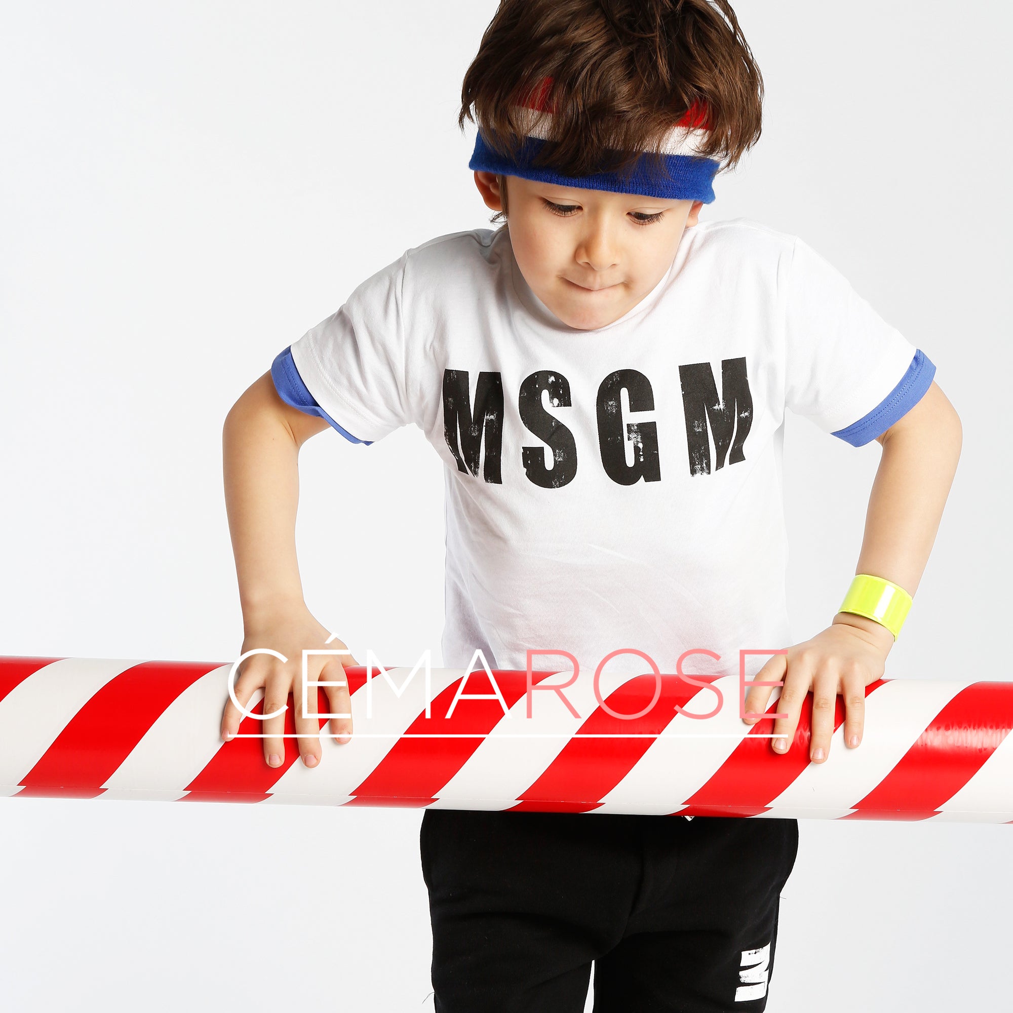 Boys White Logo Cotton Jersey T-shirt