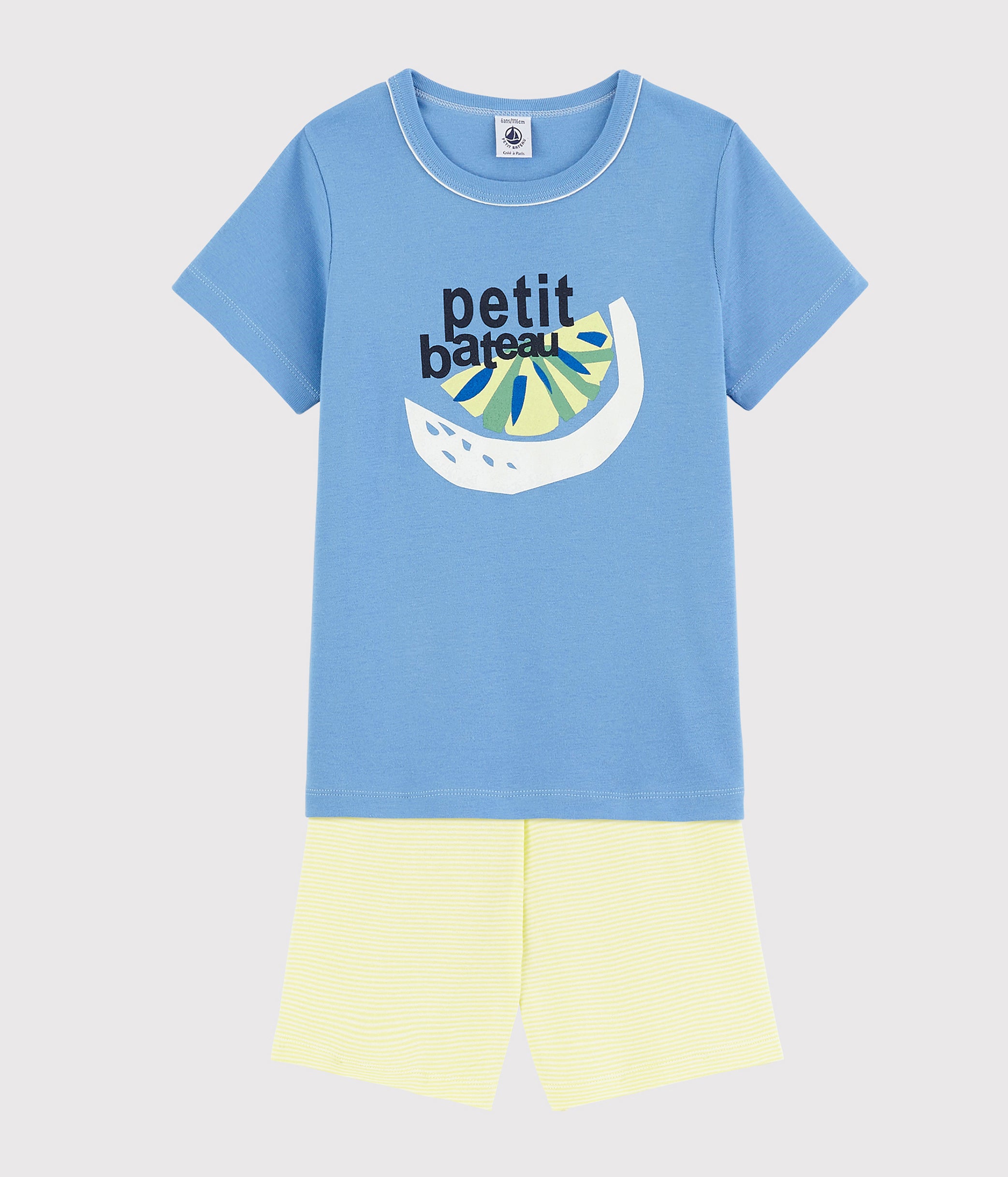 Boys Blue & Yellow Cotton Set