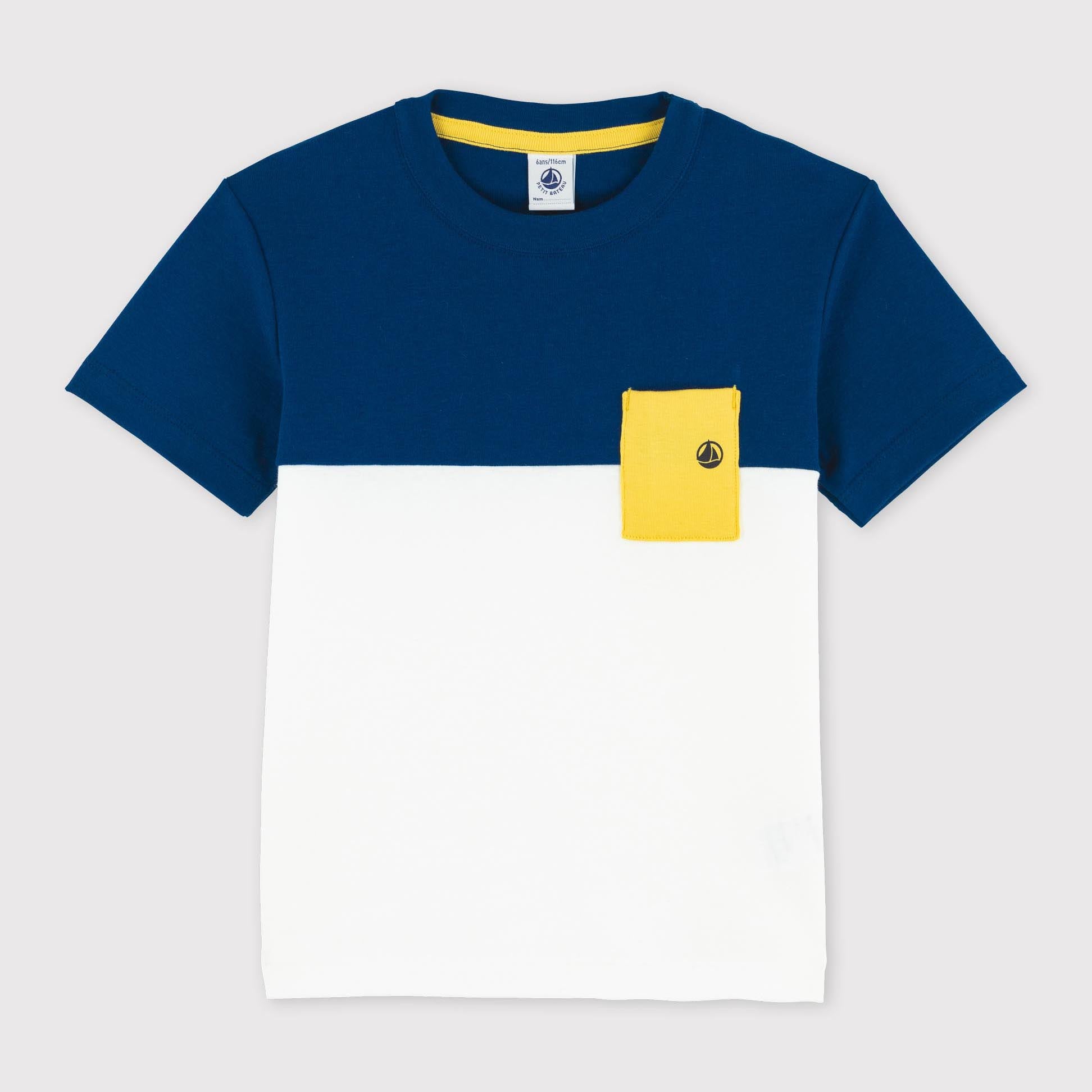 Boys & Girls Navy Cotton T-Shirt