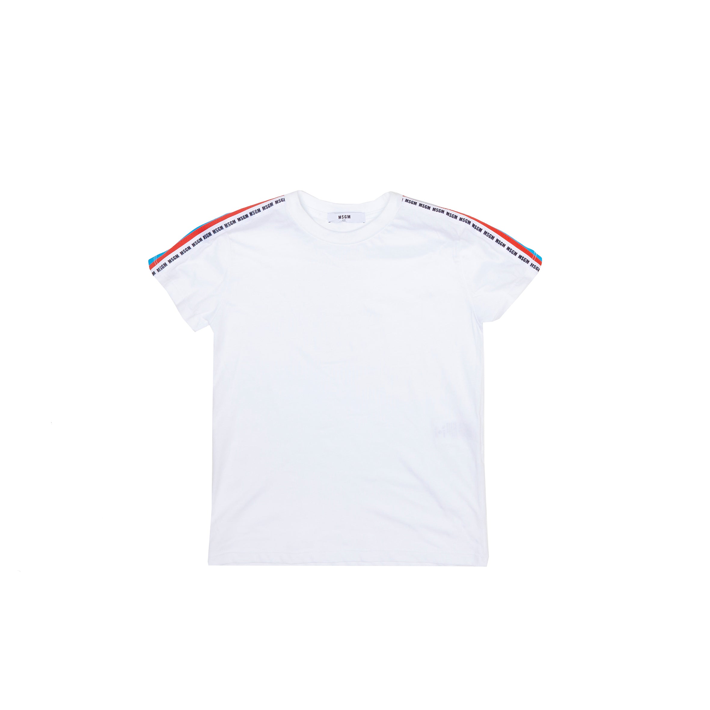 Boys White Cotton T-shirt