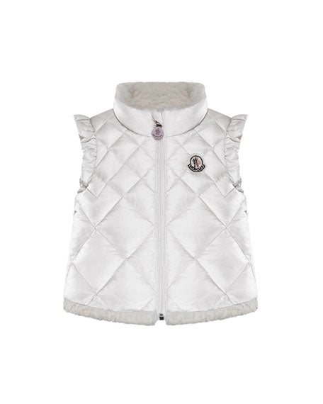 Baby Girls White "TEATA" Gilet