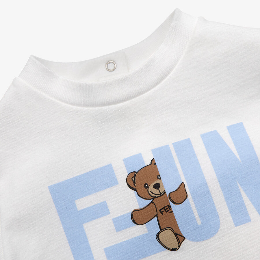 Baby Boys White Bear Cotton T-Shirt