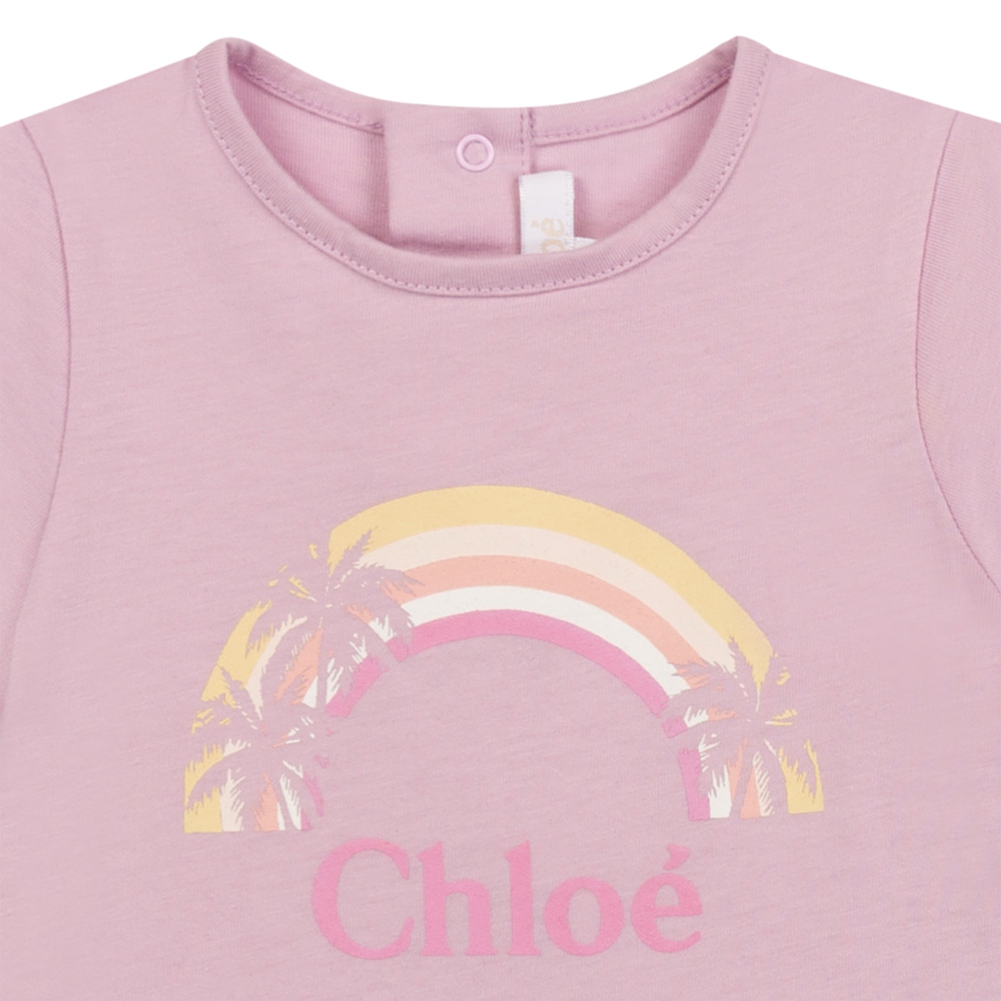 Baby Boys & Girls Pink Cotton T-Shirt