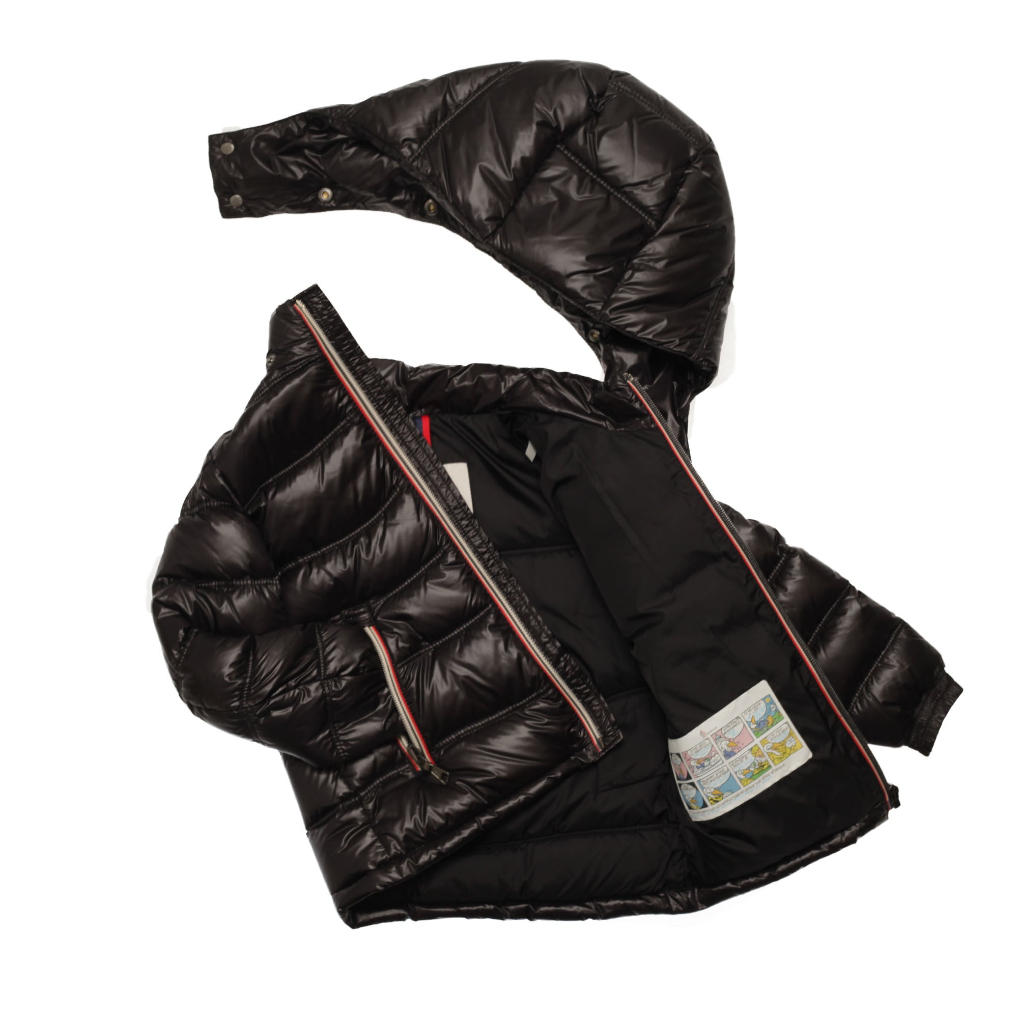 Boys & Girls Black Hooded Padded Down 'Gaston' Jacket - CÉMAROSE | Children's Fashion Store - 3