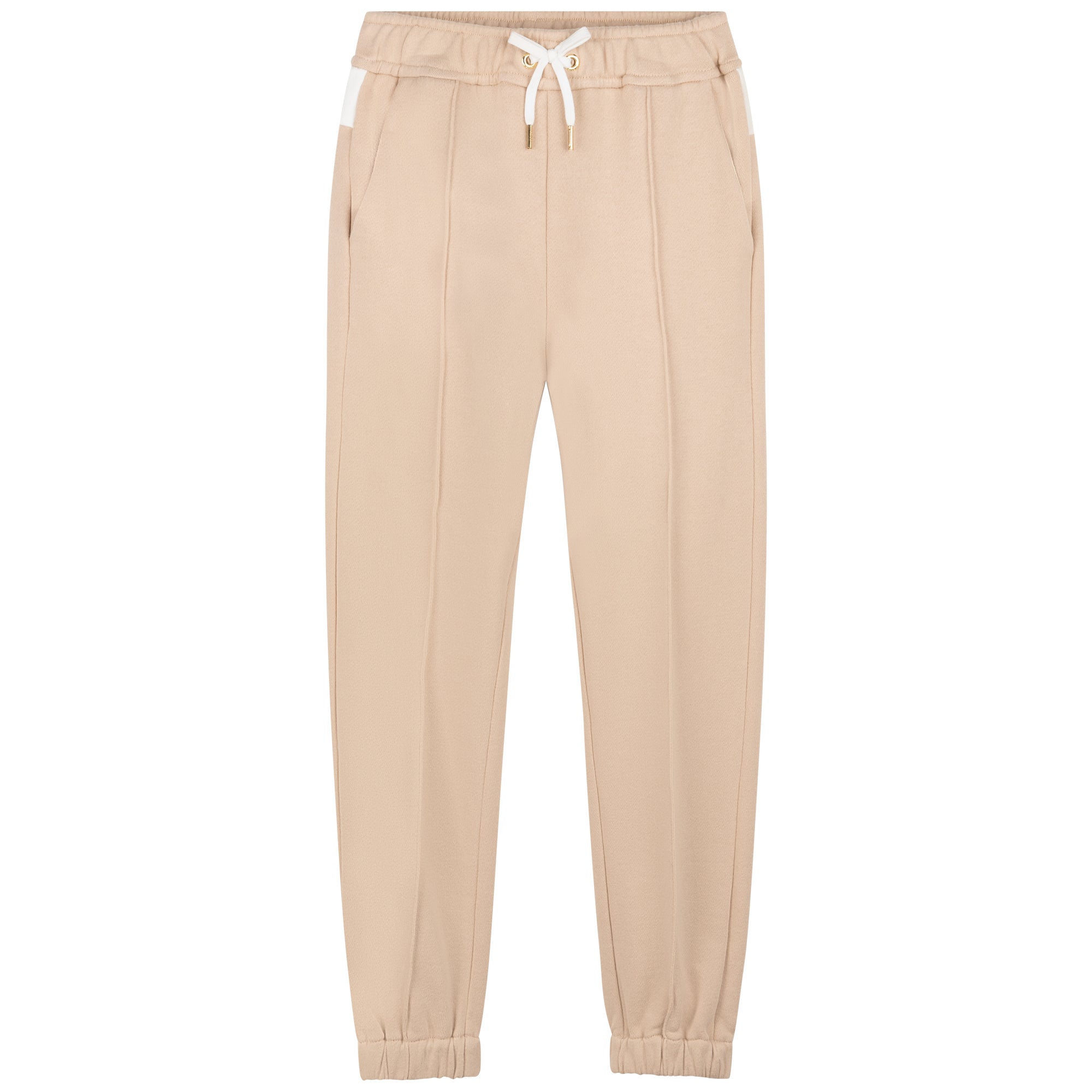 Boys & Girls Beige Cotton Trousers