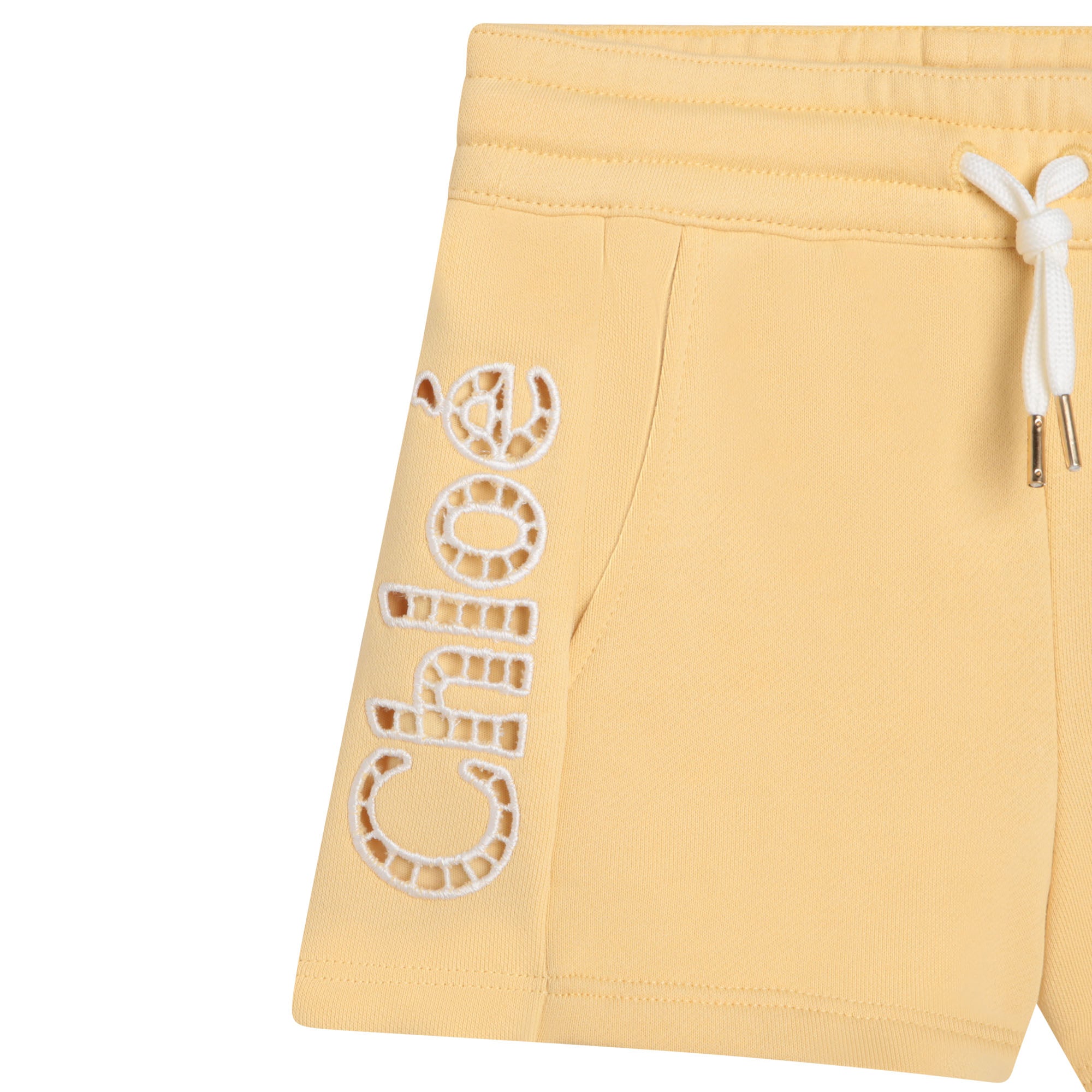 Boys & Girls Yellow Cotton Shorts