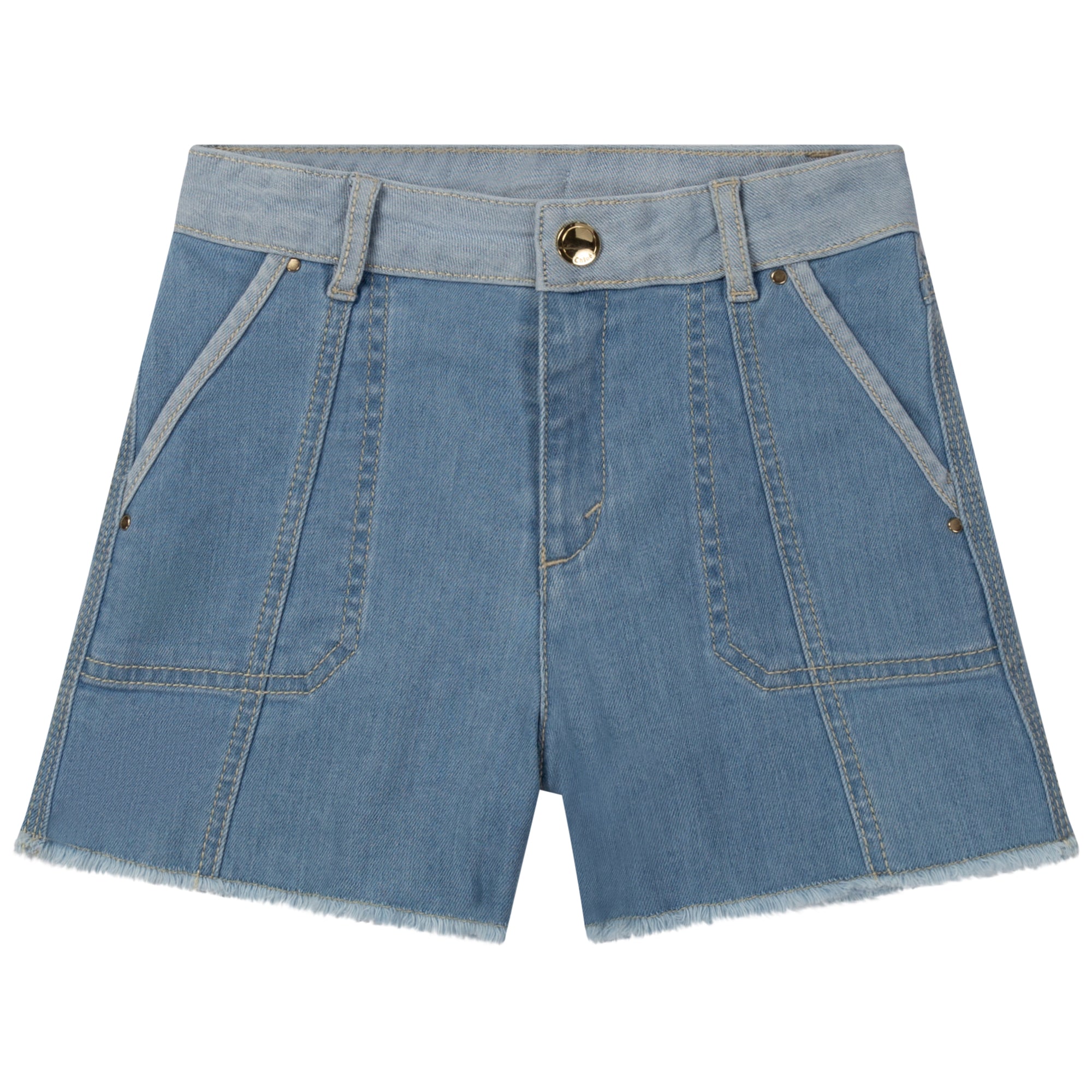 Boys & Girls Blue Denim Shorts