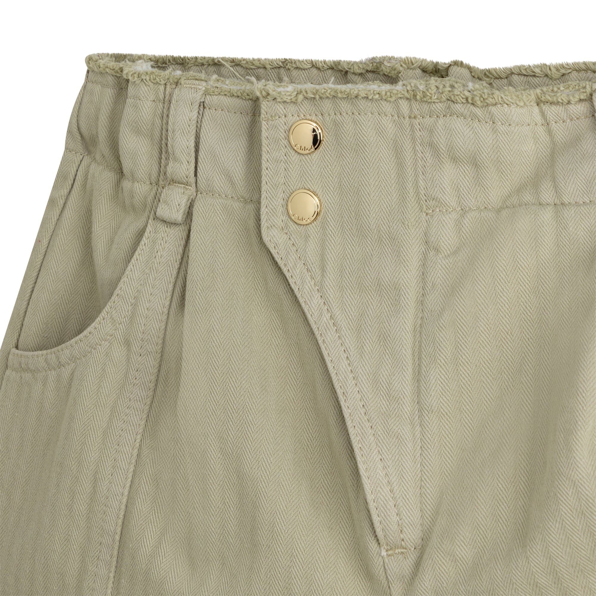 Boys & Girls Green Cotton Shorts