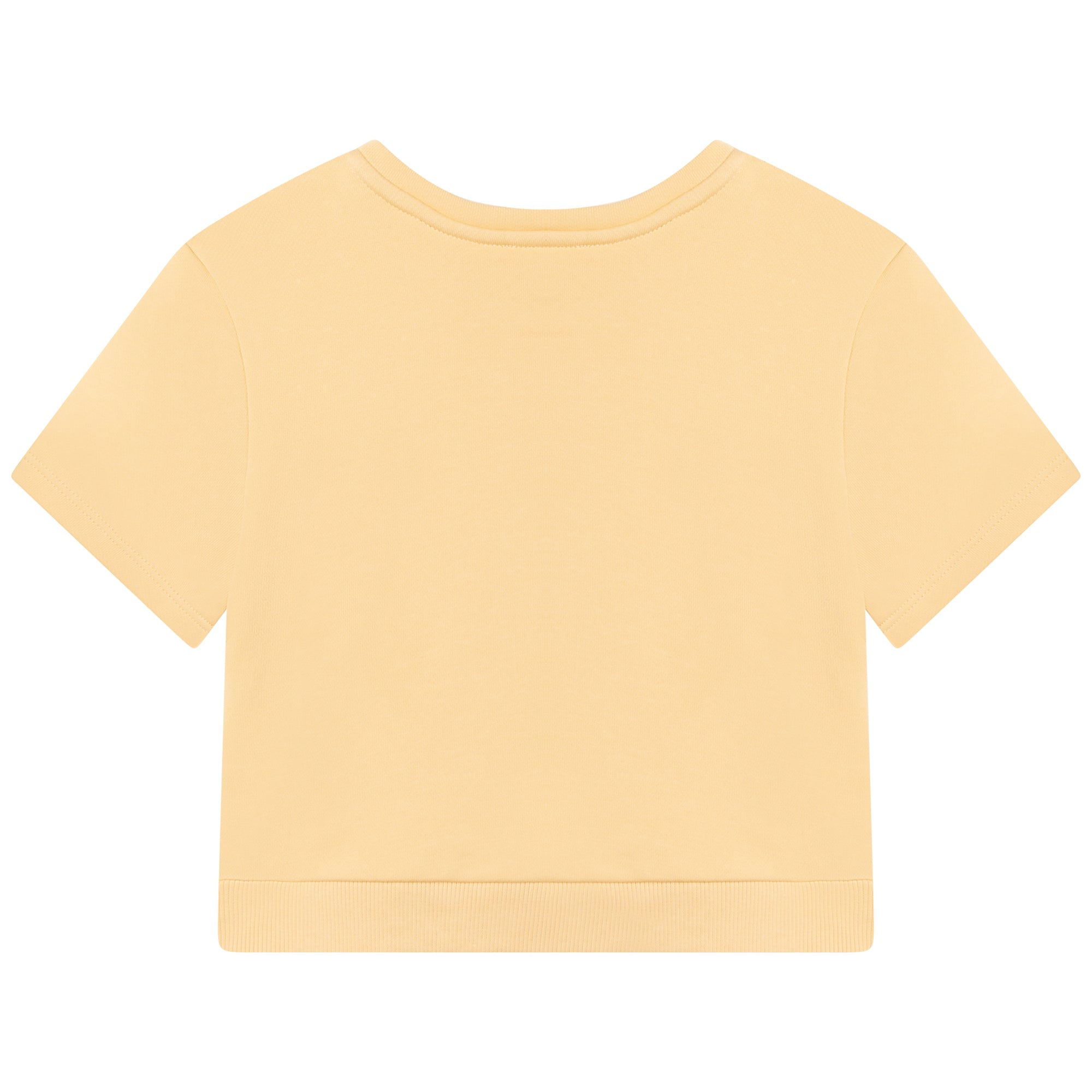 Boys & Girls Yellow Cotton T-Shirt