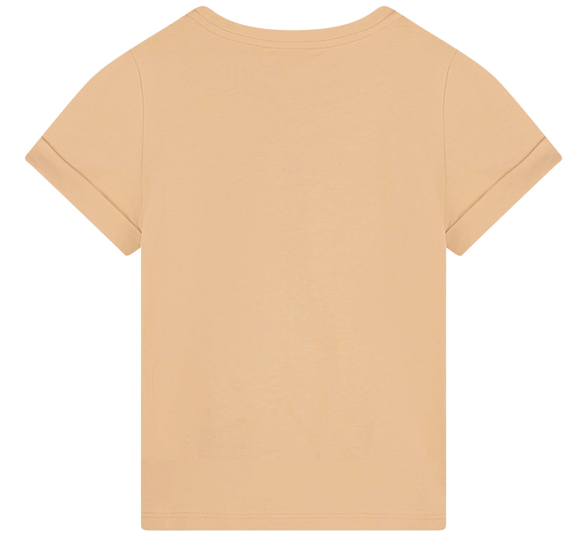 Boys & Girls Beige Logo Cotton T-Shirt