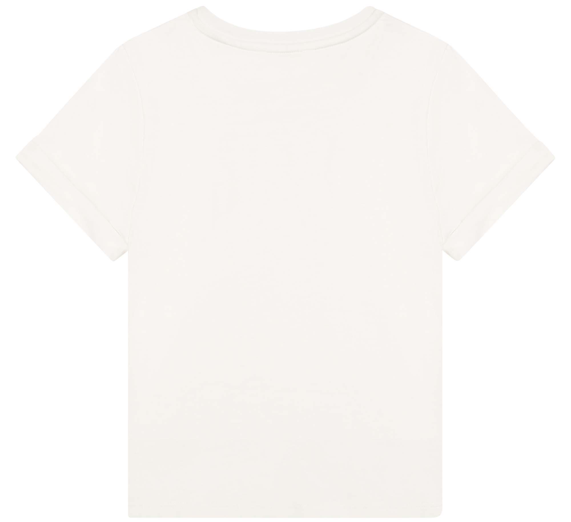 Boys & Girls White Logo Cotton T-Shirt