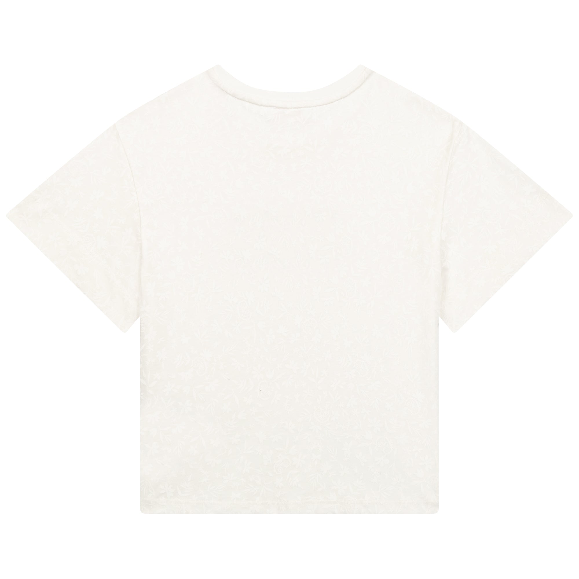 Boys & Girls White Logo Cotton T-Shirt