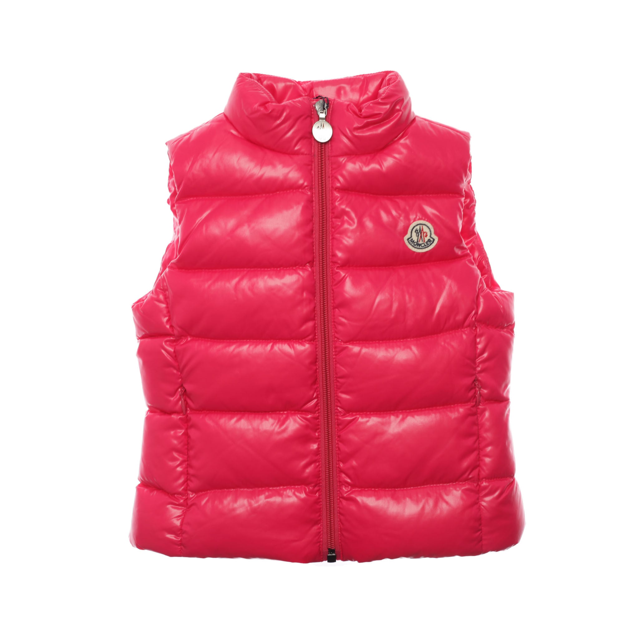 Baby Girls Pink Padded Down 'Ghany' Gilet - CÉMAROSE | Children's Fashion Store - 1