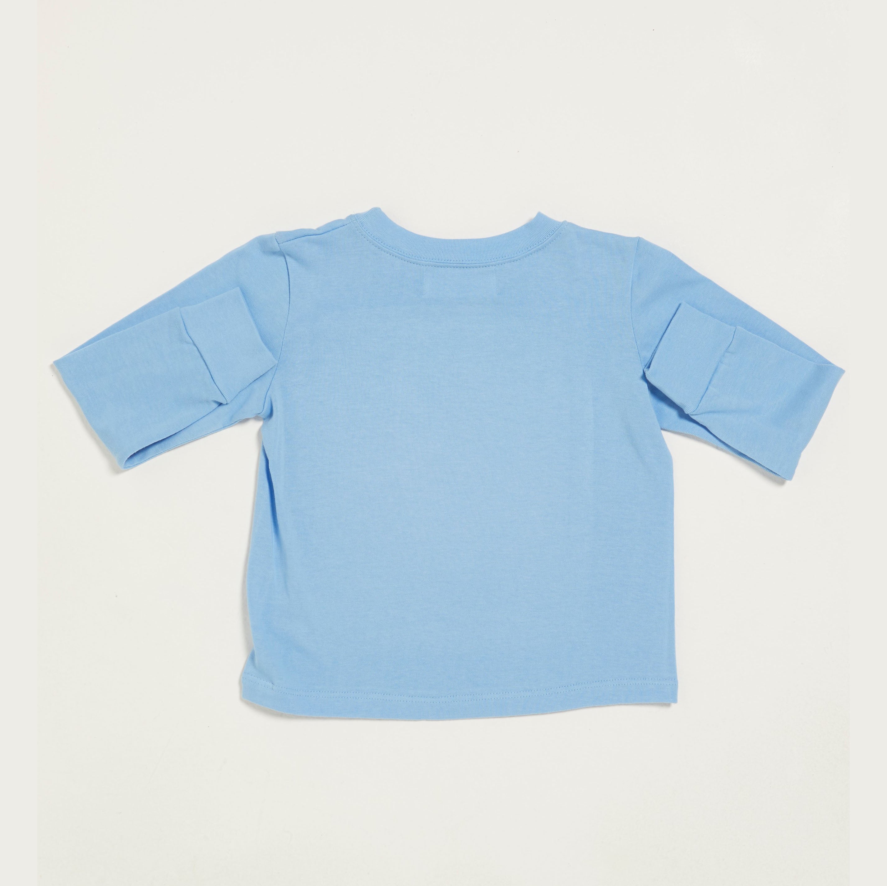 Boys & Girls Light Blue Cotton T-Shirt