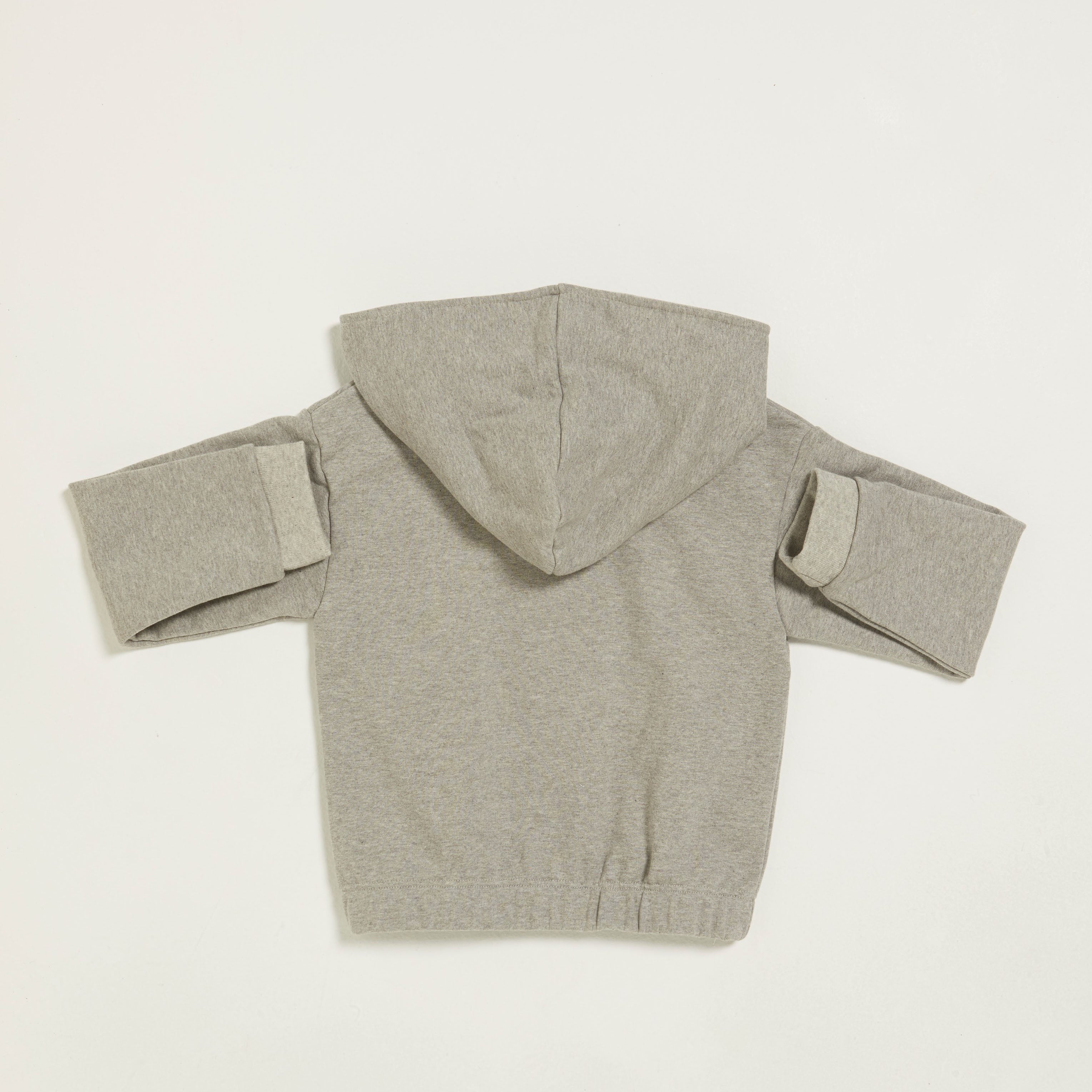 Boys & Girls Grey Cotton Zip-Up Top