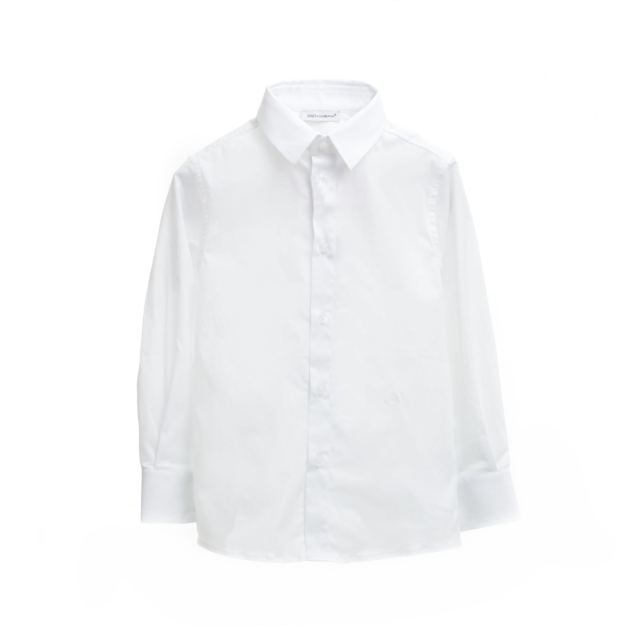 Boys White Long Sleeve Cotton Shirt - CÉMAROSE | Children's Fashion Store - 1