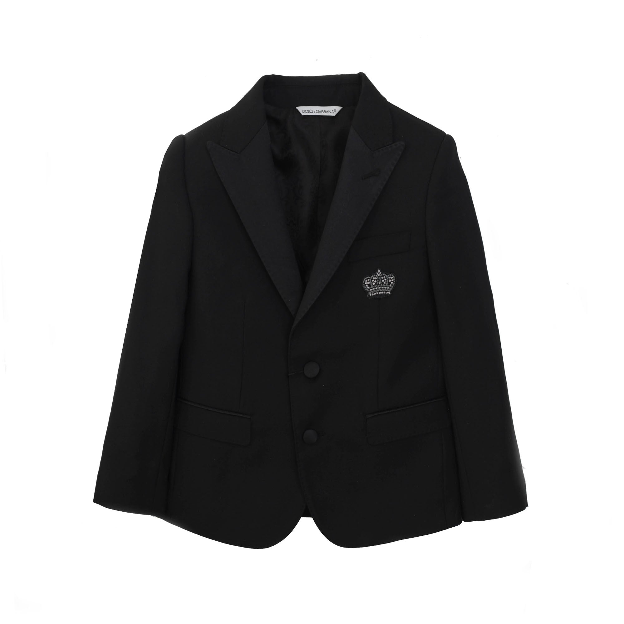 Boys Black Diamond Crown Trims Suit - CÉMAROSE | Children's Fashion Store - 2