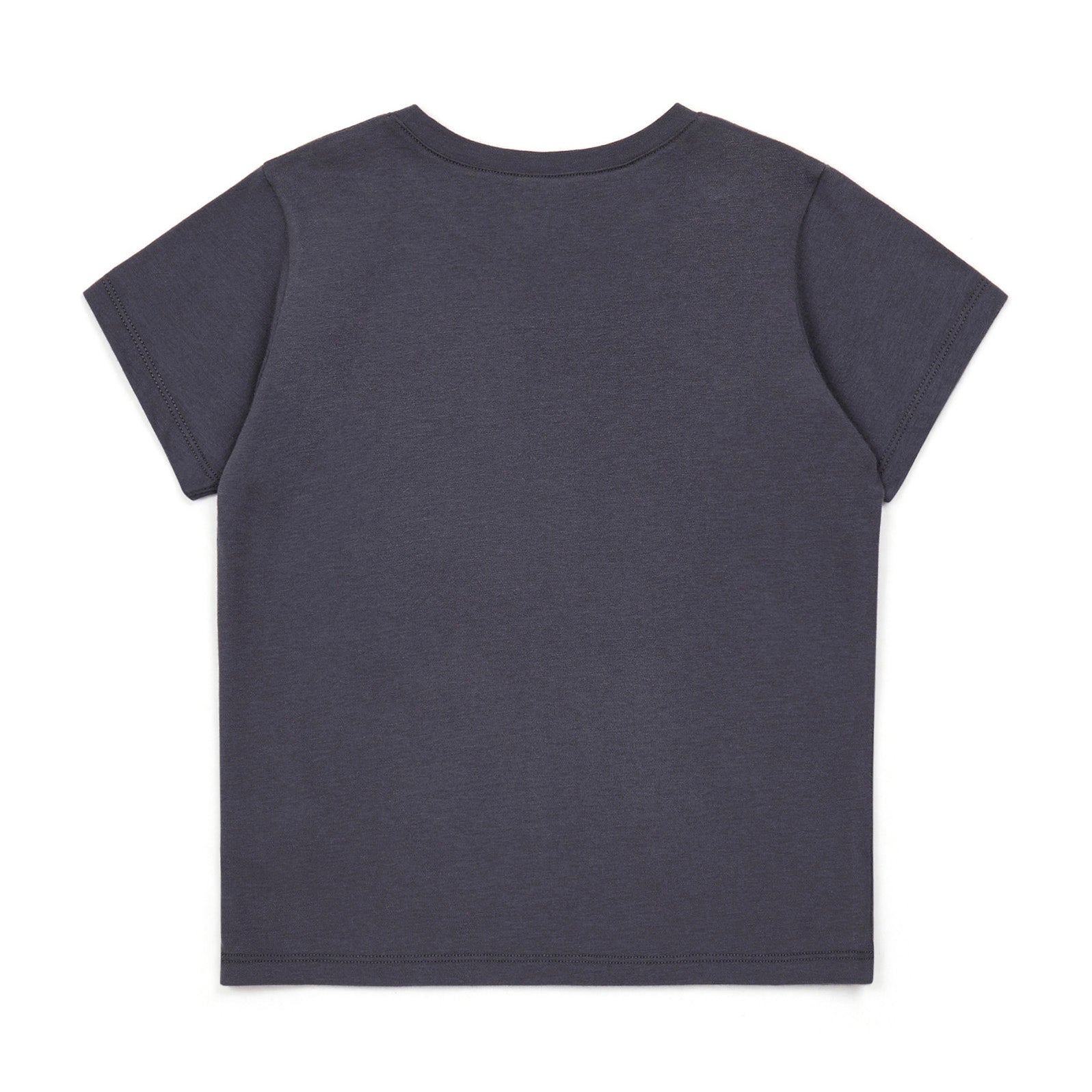 Boys Dark Grey Cotton T-Shirt