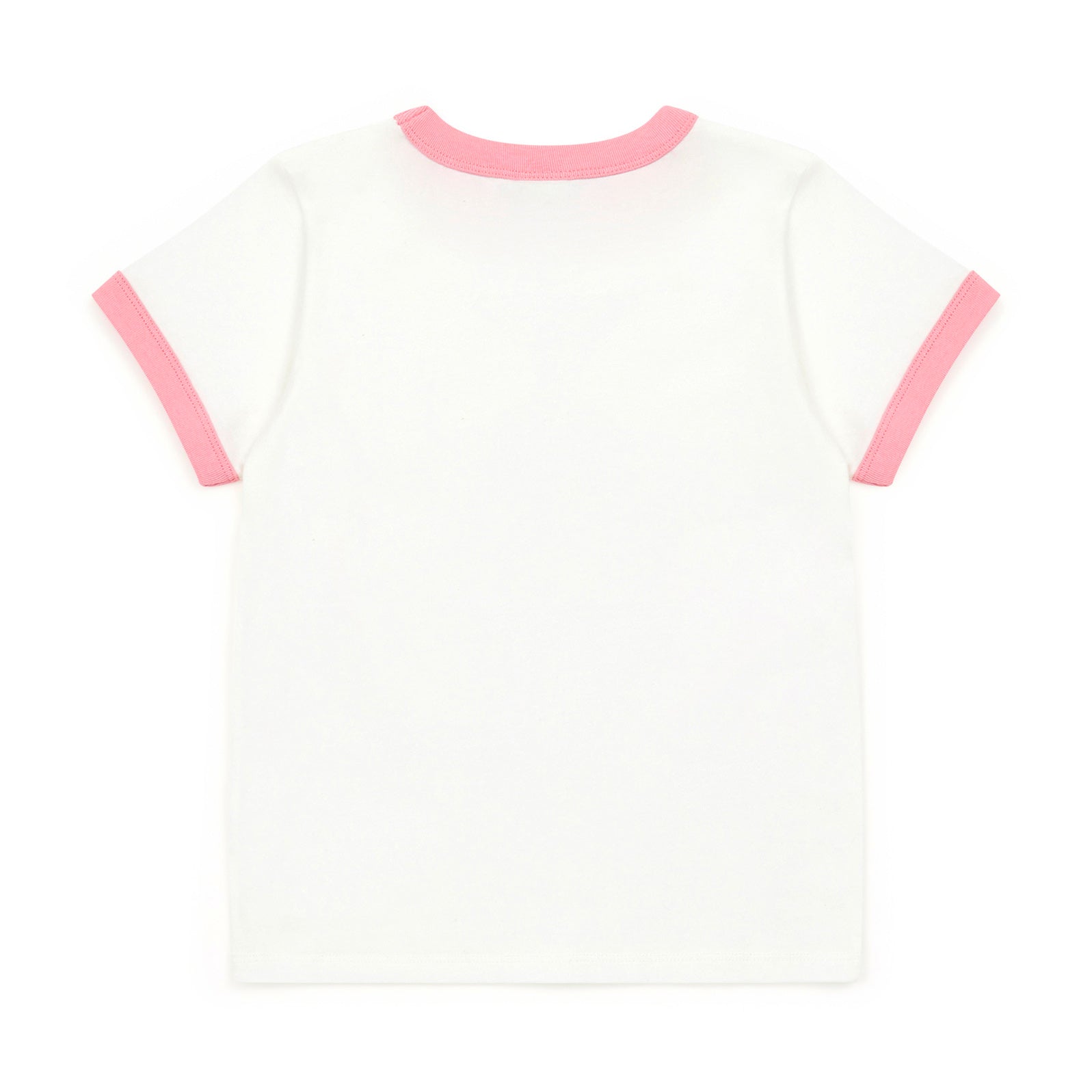 Boys & Girls White Logo Cotton T-Shirt