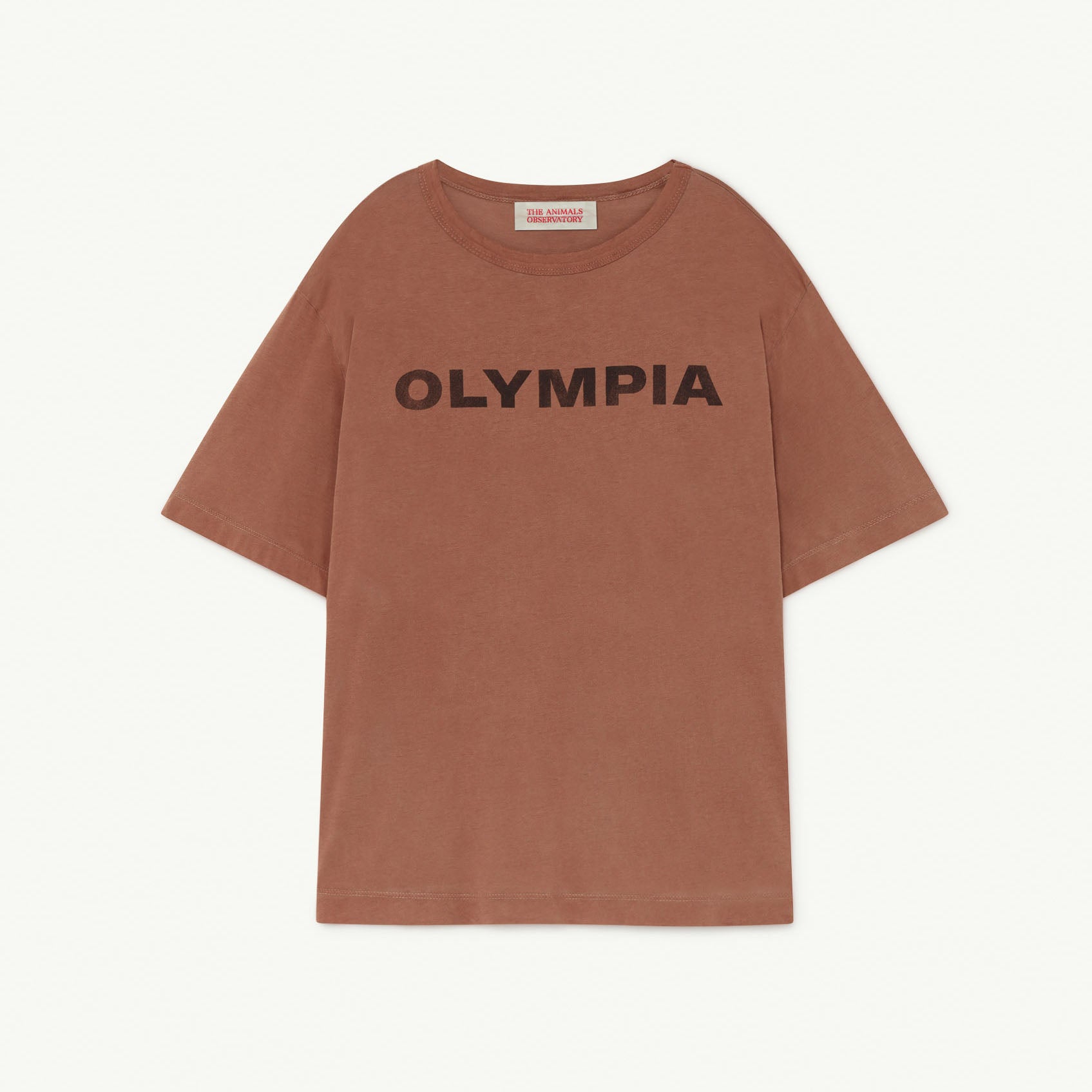 Boys & Girls Brown Logo Cotton T-Shirt