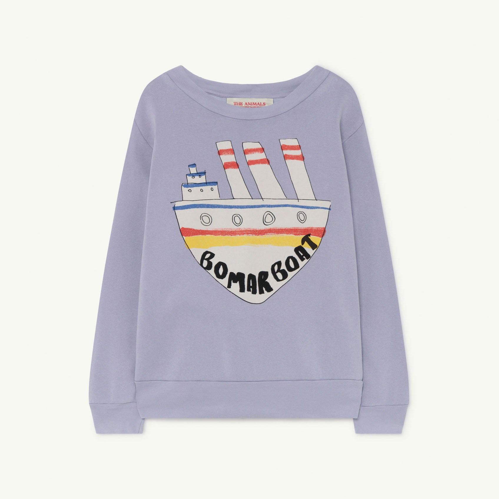 Boys & Girls Purple Printed Cotton Sweatshirt