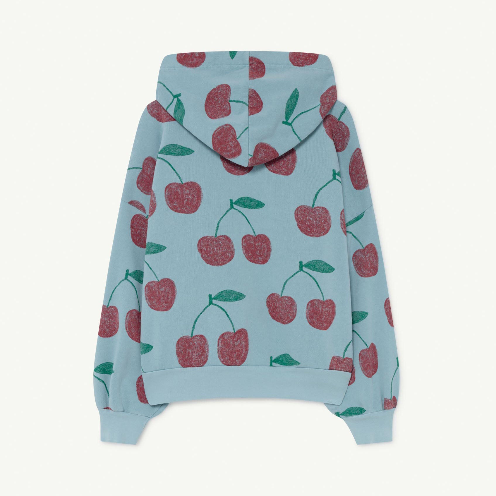 Boys & Girls Blue Cherry Printed Cotton Sweatshirt