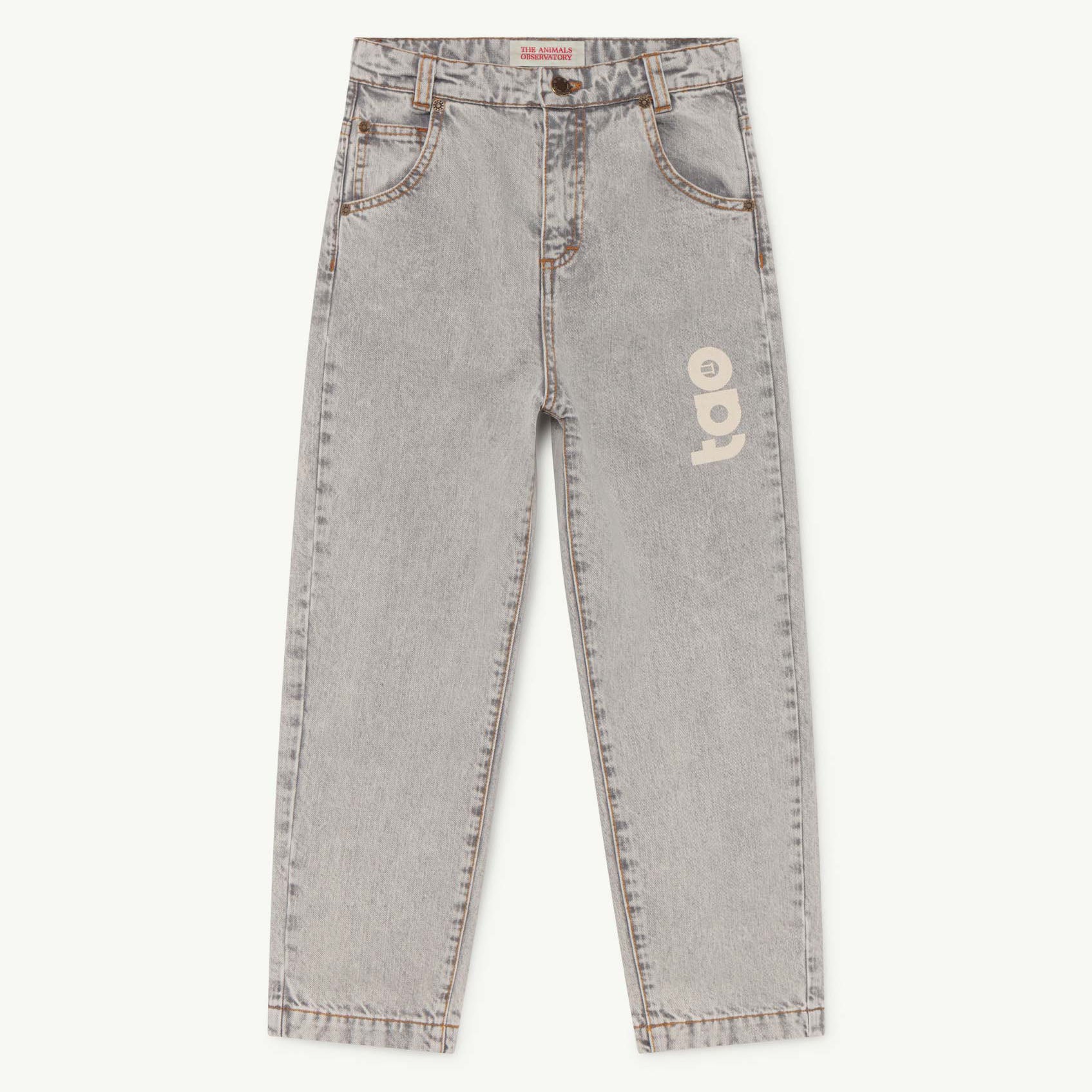 Boys & Girls Grey Logo Denim Trousers