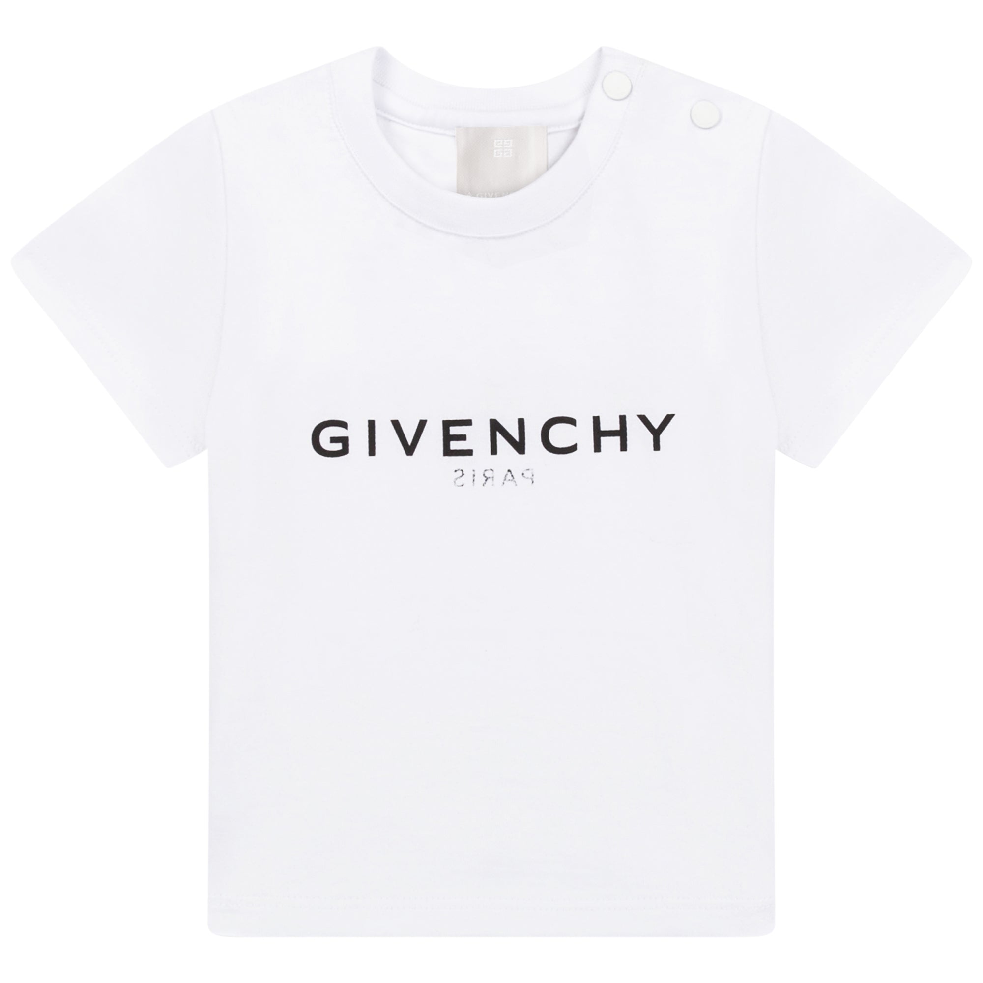 Boys & Girls White Cotton T-Shirt