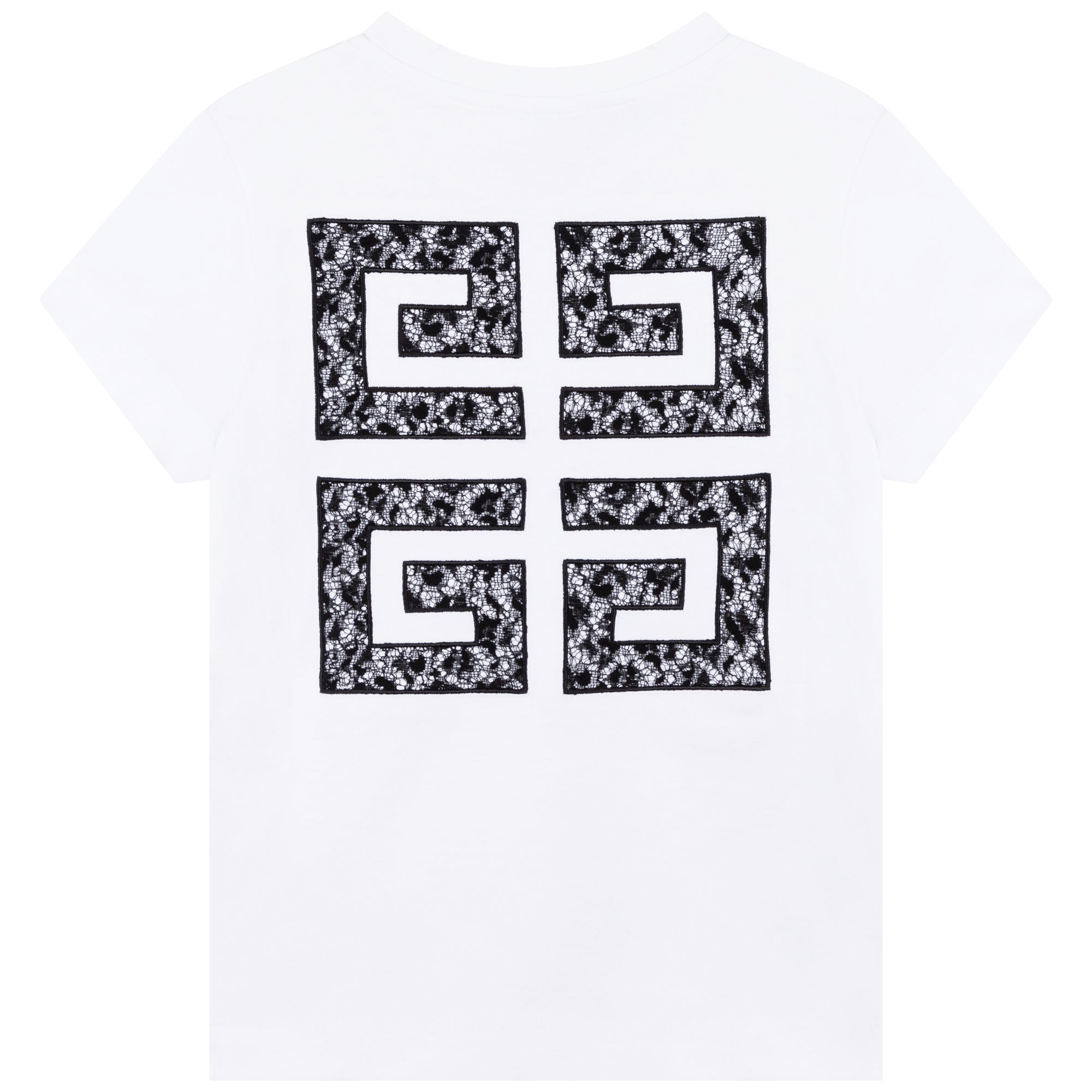 Boys & Girls White Logo Cotton T-Shirts