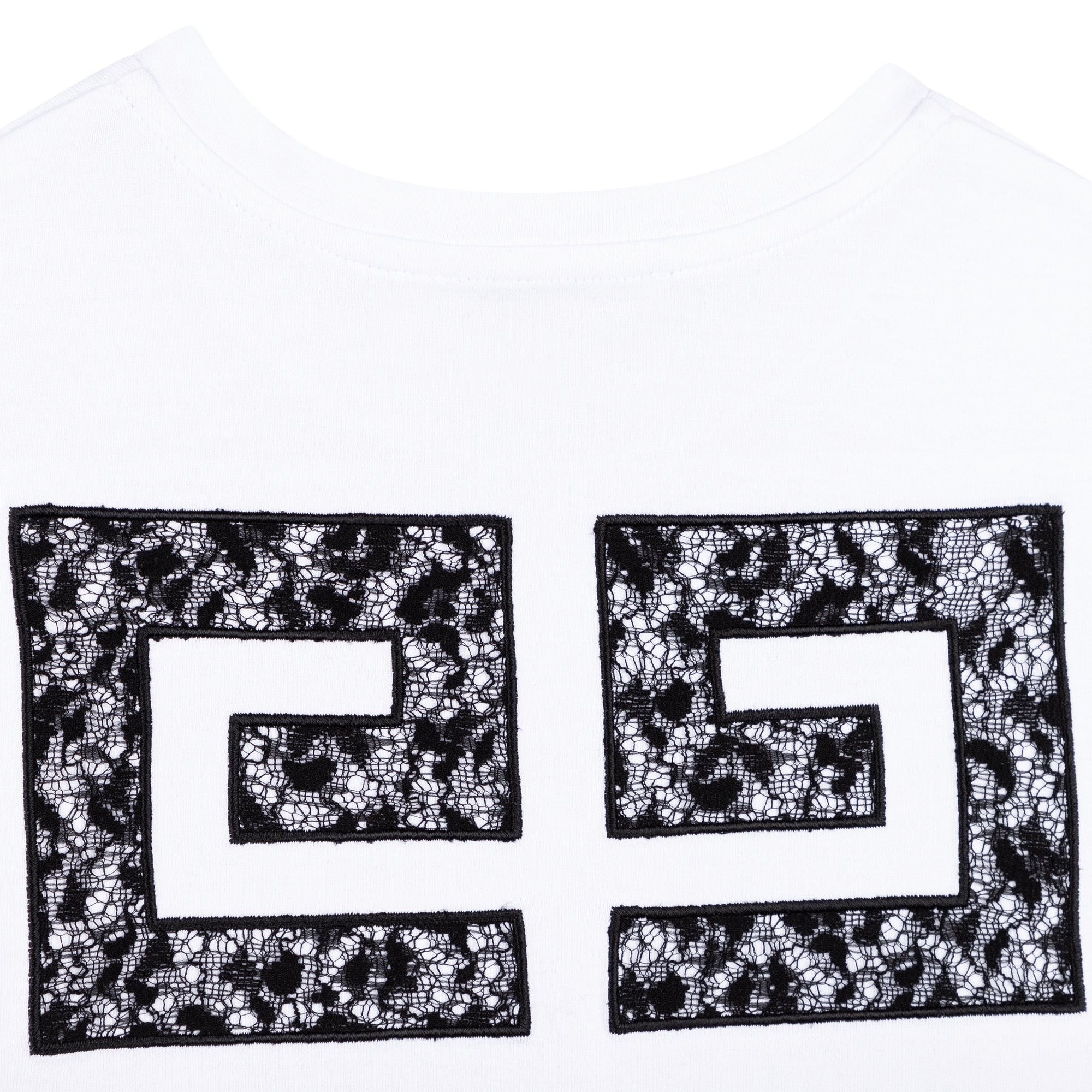 Boys & Girls White Logo Cotton T-Shirts