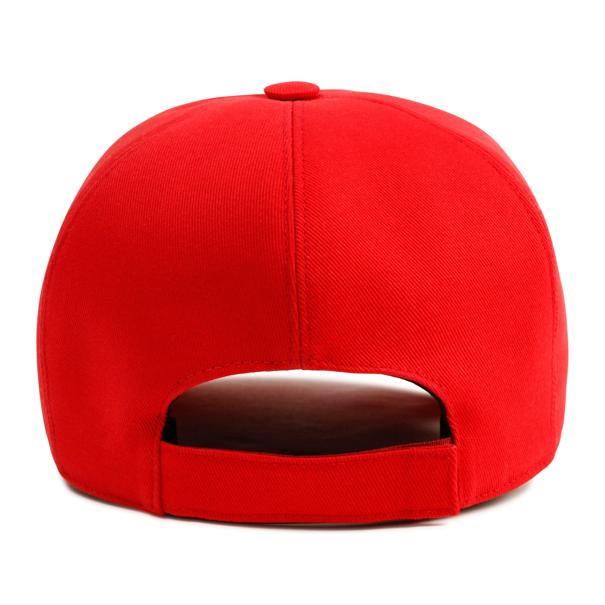 Boys Red Logo Cotton Cap