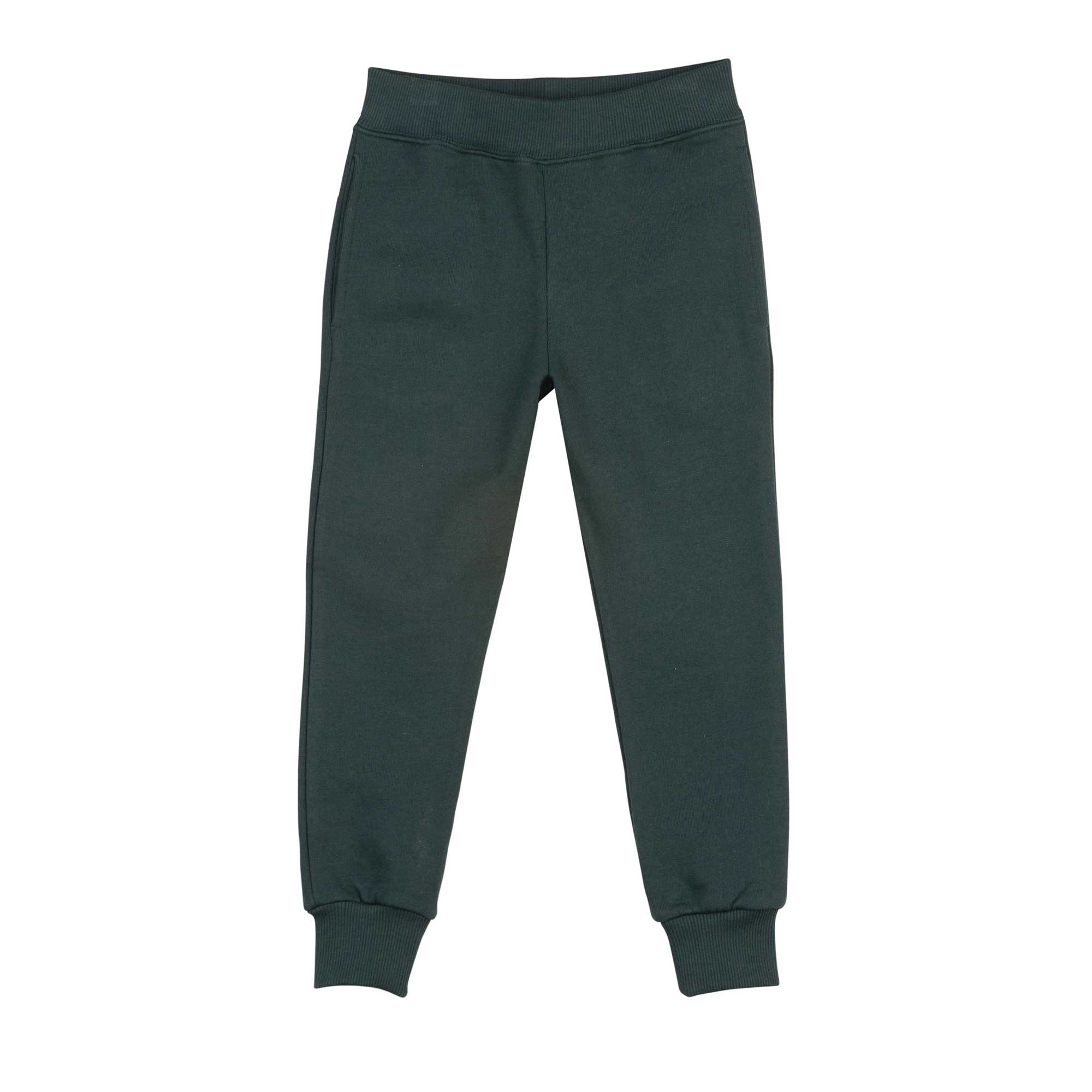 Boys Green Cotton Trousers