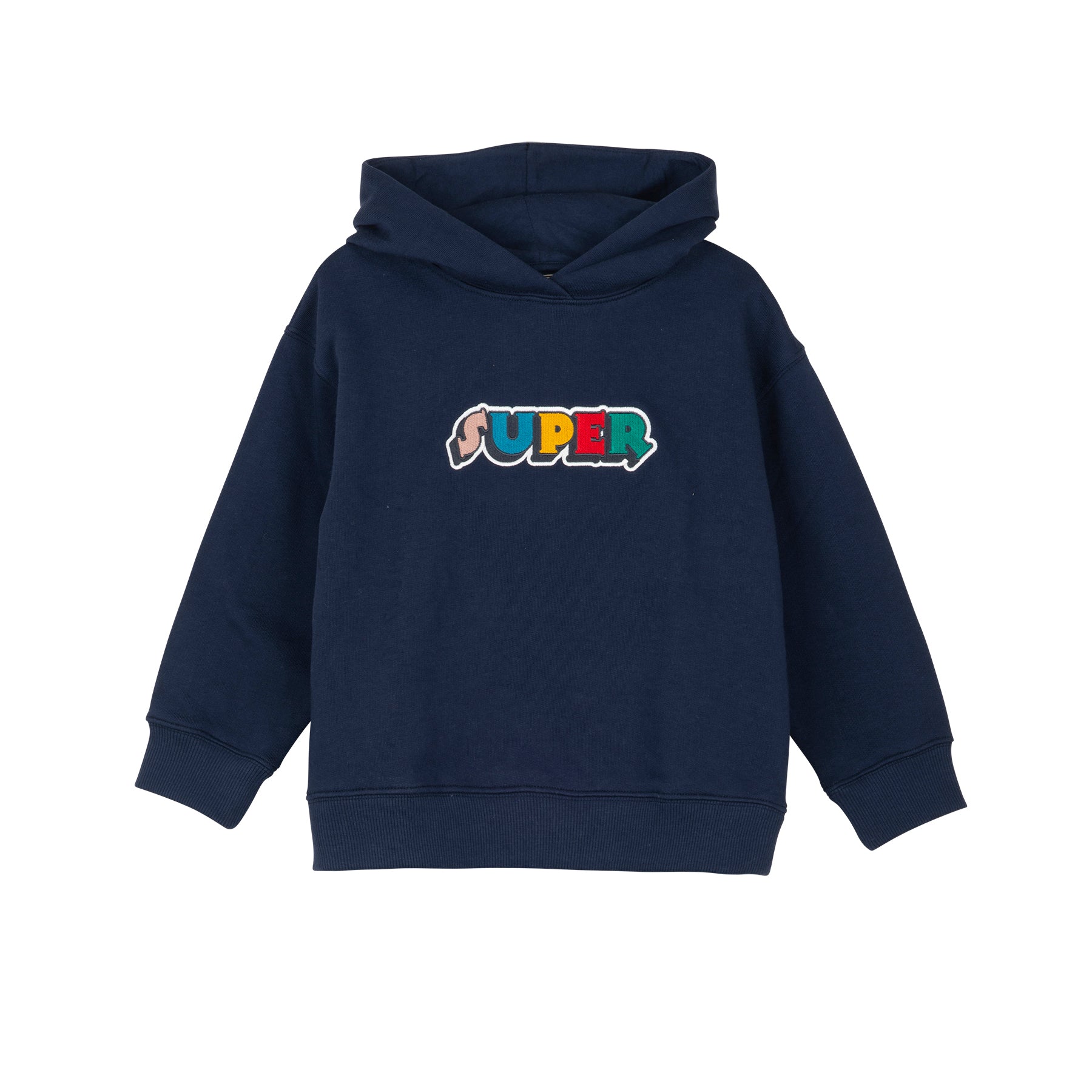 Boys Blue Hooded Cotton Sweatshirt