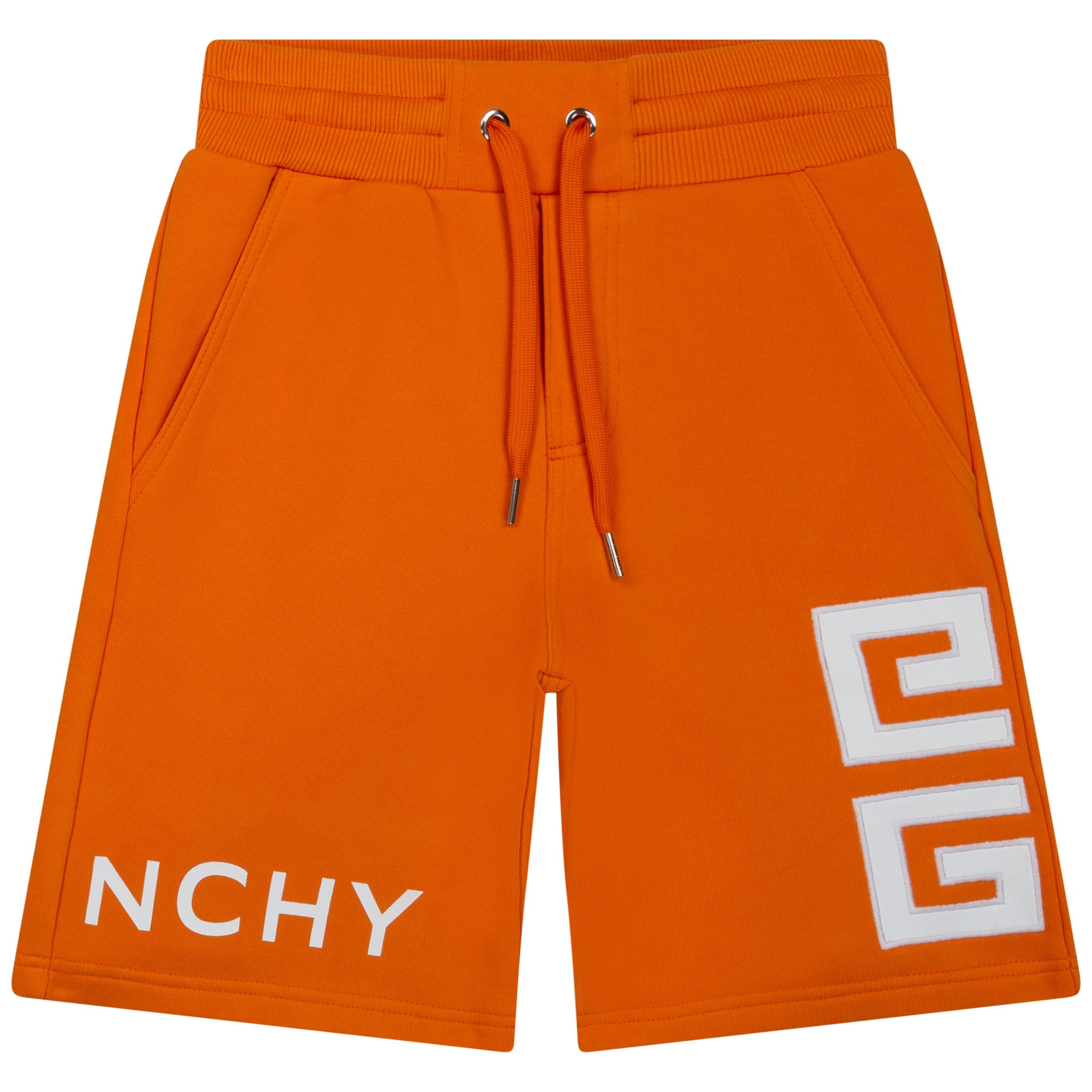 Boys Orange Cotton Shorts