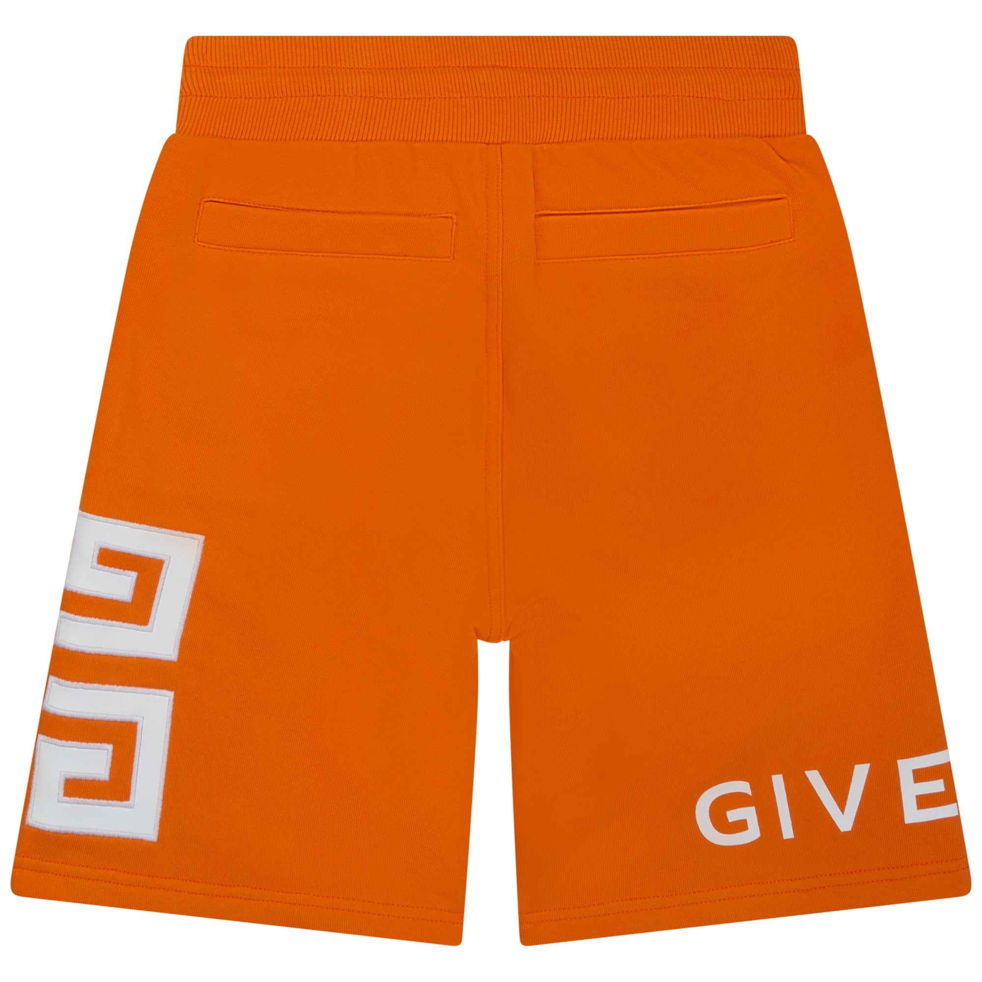 Boys Orange Cotton Shorts